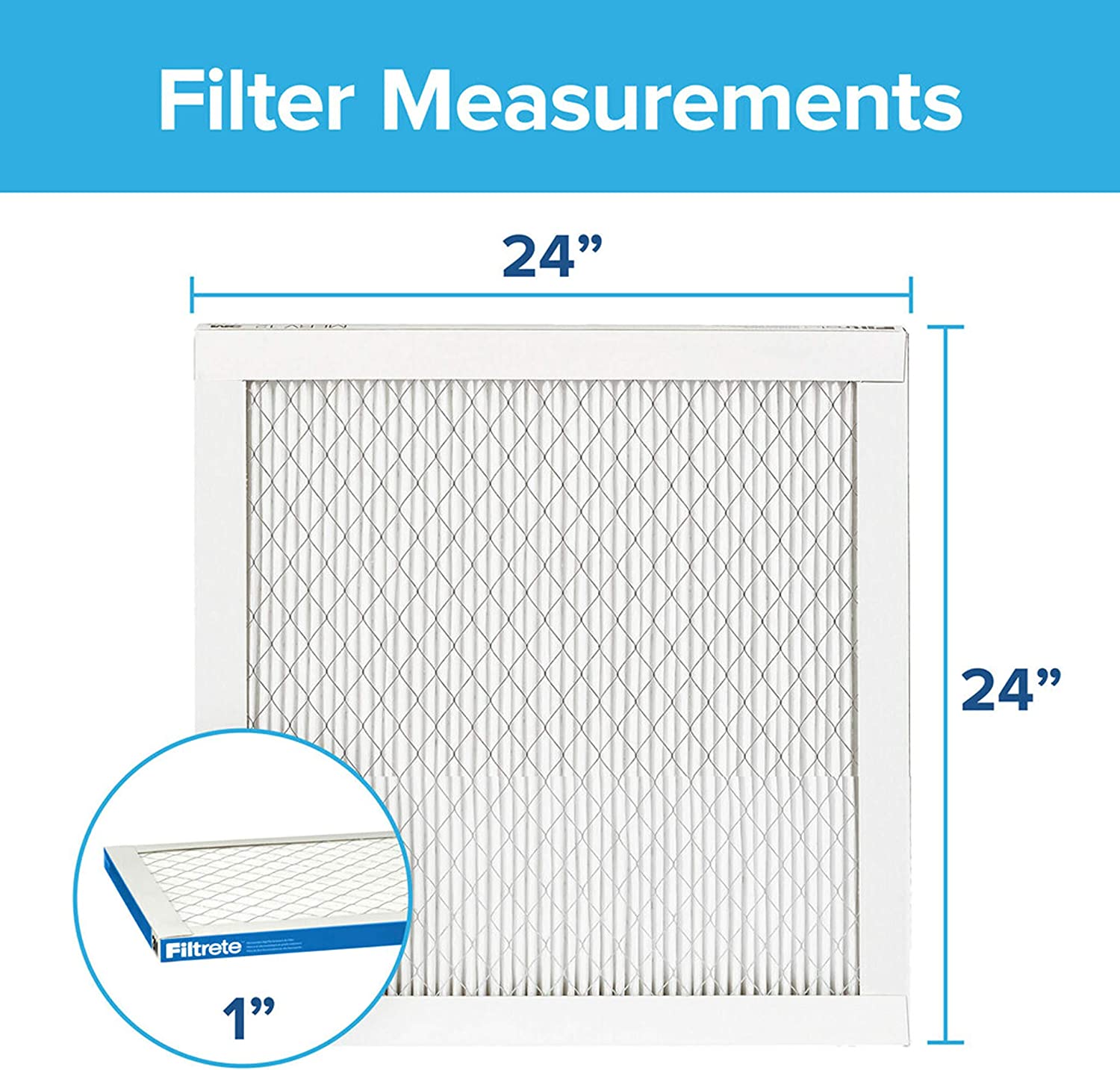3M Filtrete 1900 Ultimate Allergen, Bacteria & Virus Air Filter - 24x24x1 (4-Pack) - Air Filters - 134.99 - DiscountFilterStore.com