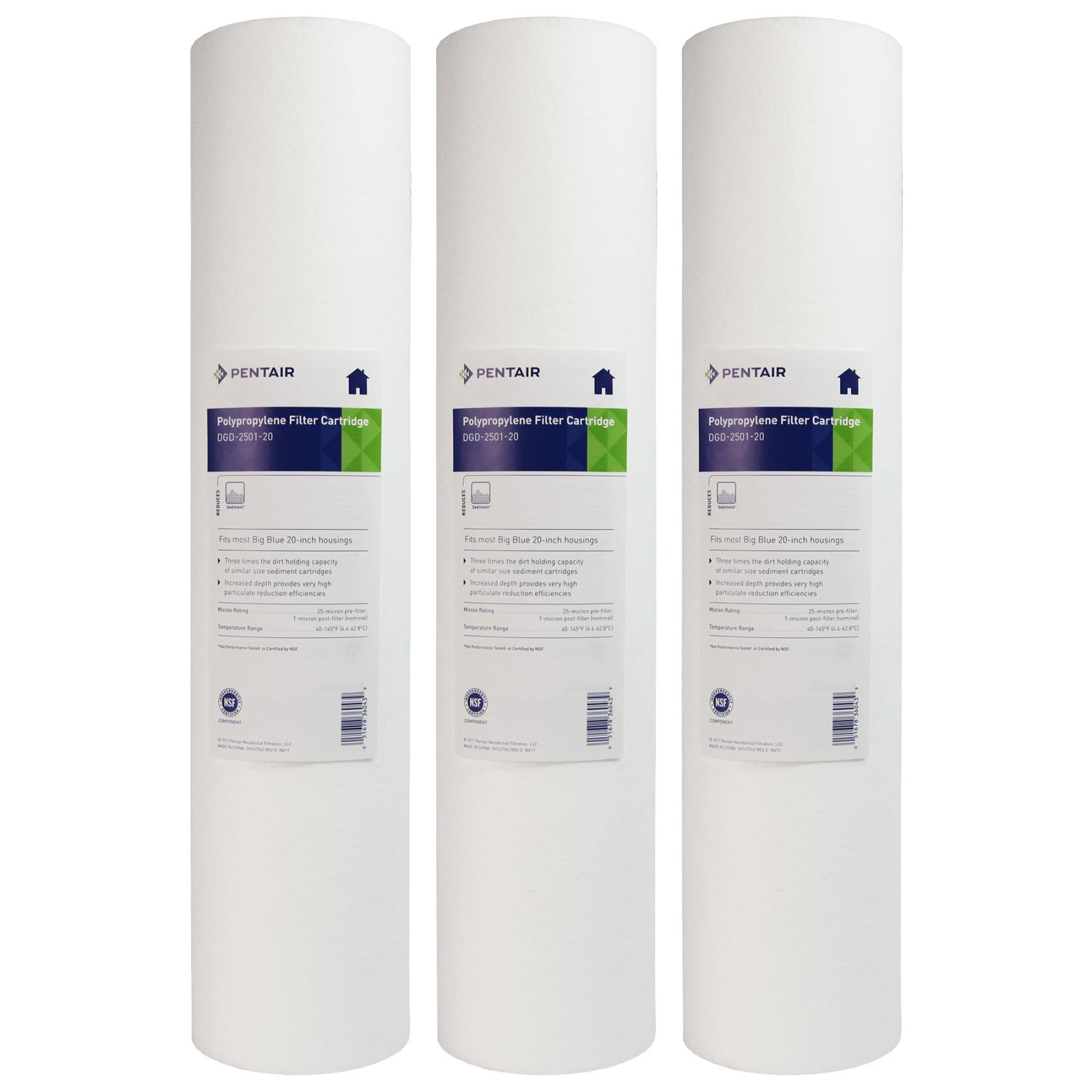 DGD-2501-20 Pentek Whole House Replacement Sediment Filter Cartridge - Whole House Cartridges - 34.95 - DiscountFilterStore.com
