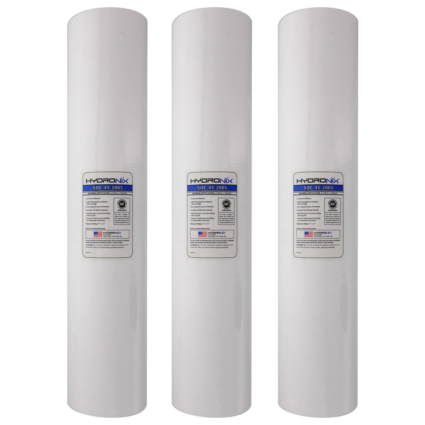 SDC-45-2005 Hydronix Whole House Replacement Sediment Filter Cartridge - Whole House Cartridges - 33.99 - DiscountFilterStore.com