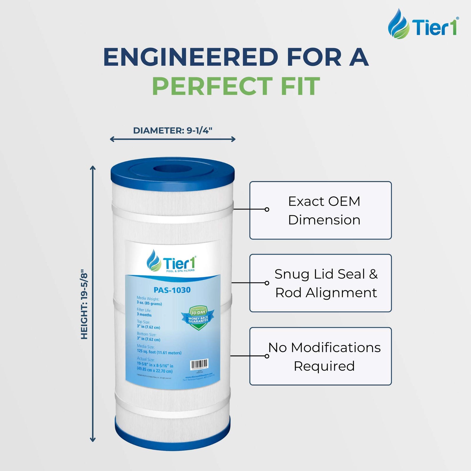 Tier1 Pool Filter for Hayward CX1250RE -Washable Trilobal Dirt-Lock Pleats - Pool and Spa Filters - 38.65 - DiscountFilterStore.com