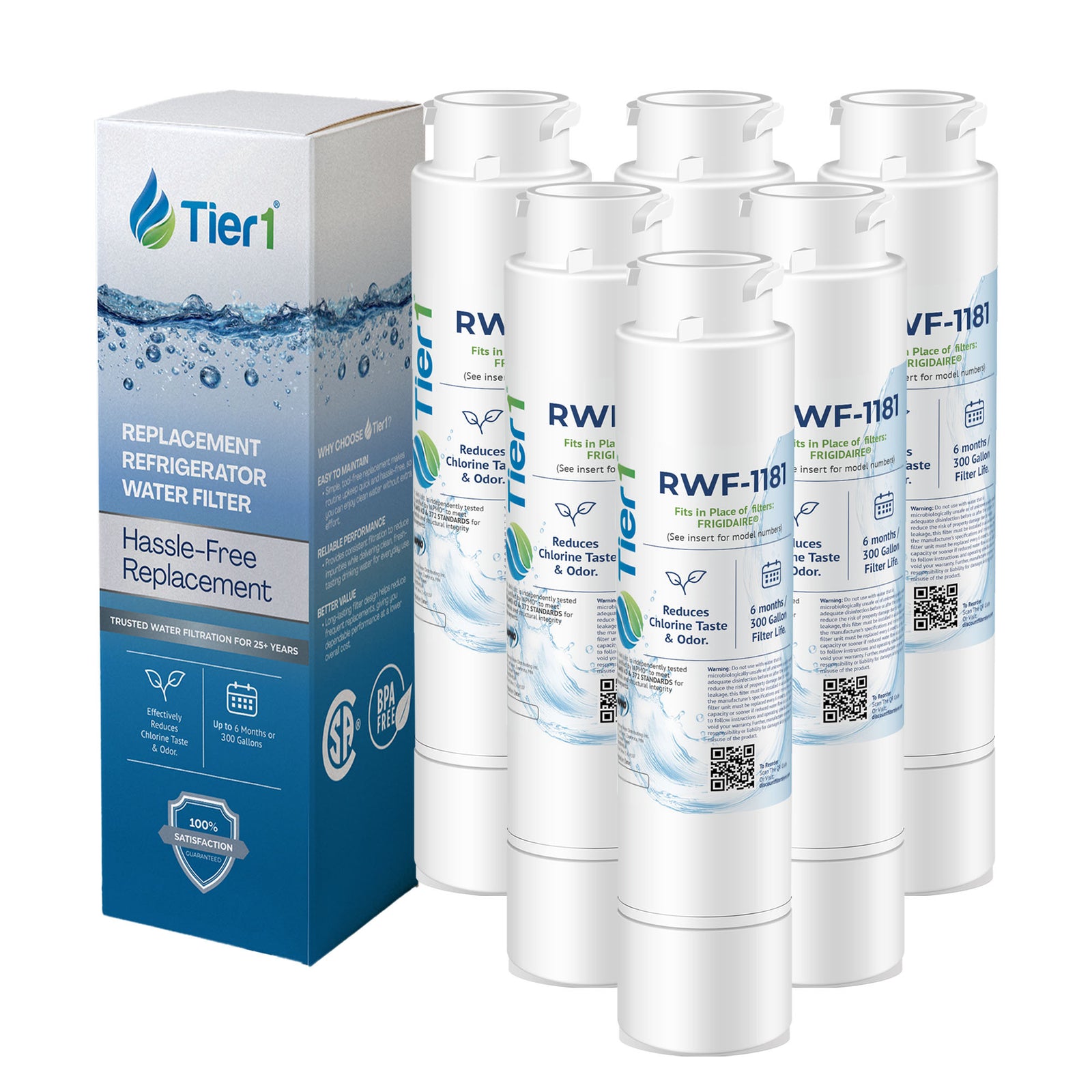 Frigidaire EPTWFU01 PureSource Ultra II Refrigerator Water Filter Comparable by Tier1
