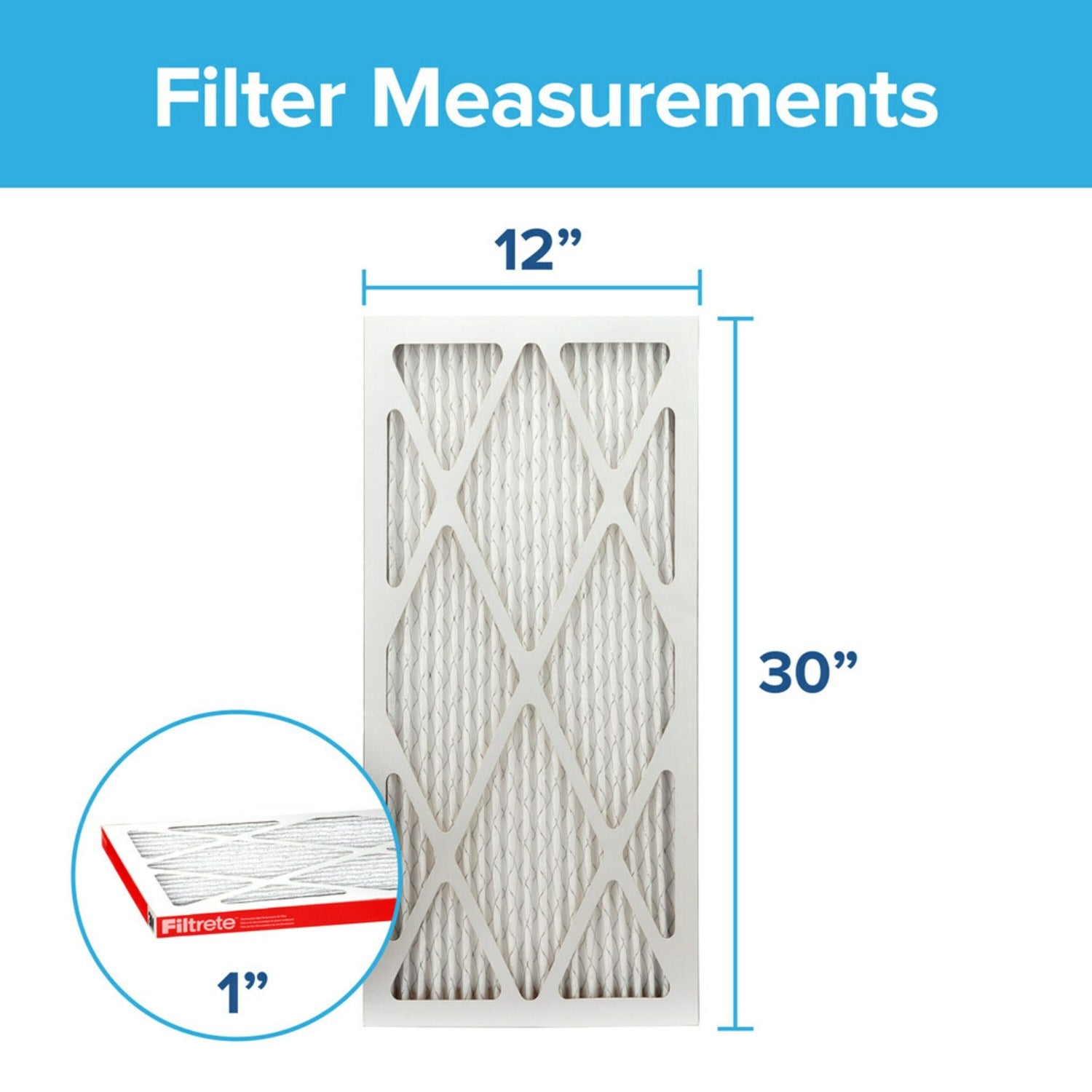 3M Filtrete 1000 Micro Allergen & Dust Defense Filter - 12x30x1 - Air Filters - 124.6 - DiscountFilterStore.com