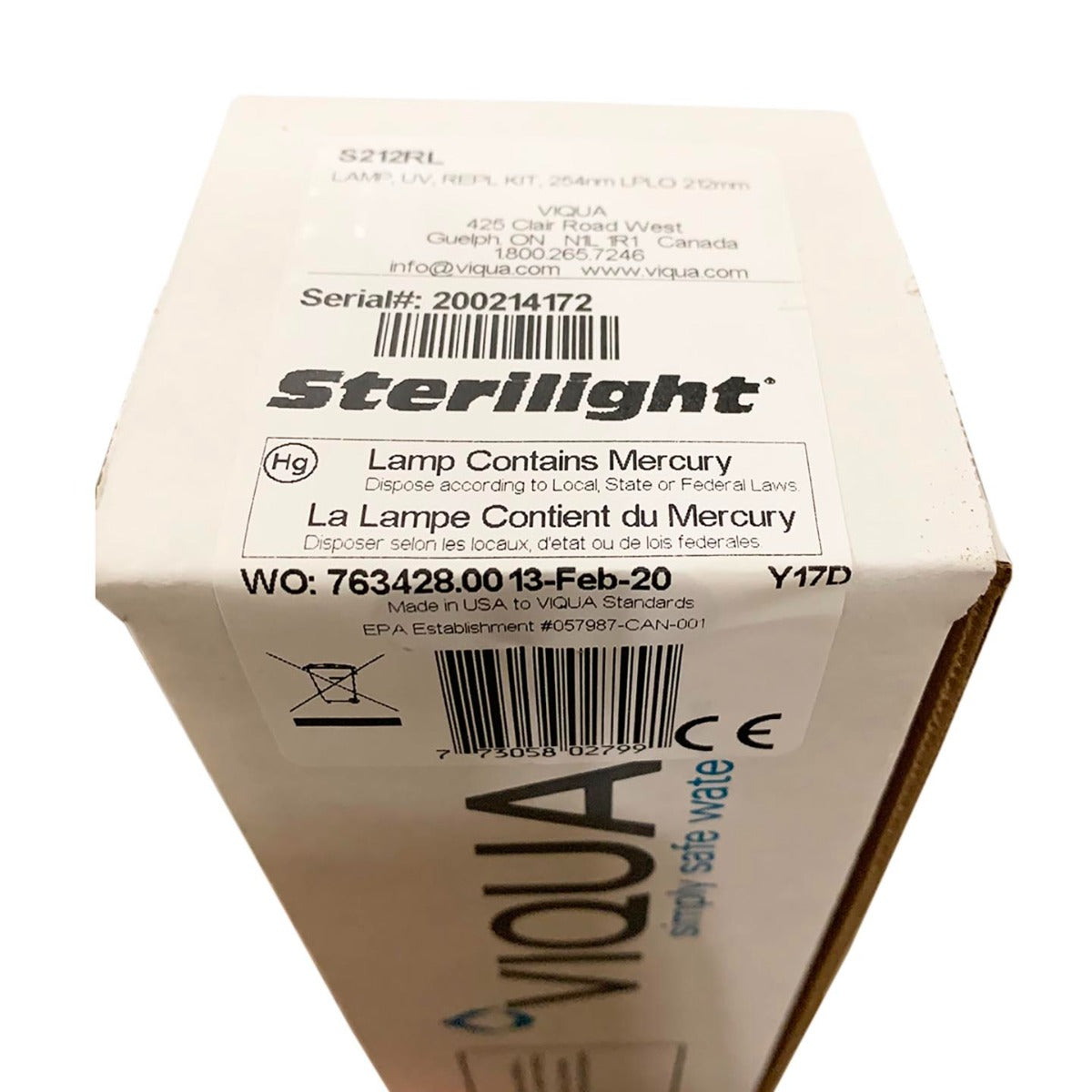 S212RL Viqua Water Disinfection System UV Lamp - Whole House Systems - 88.0 - DiscountFilterStore.com