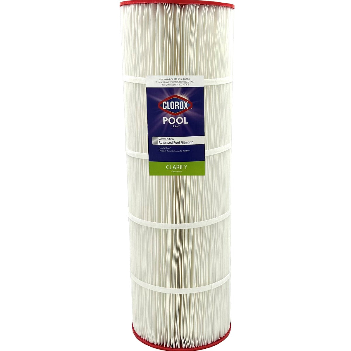 33 X 7 Clorox Silver Edition Advanced Pool Filter | Replacement for Jandy CL 580, Unicel C-7482, Pleatco PJAN145, Filbur FC-0820 - Pool and Spa Filters - 59.51 - DiscountFilterStore.com