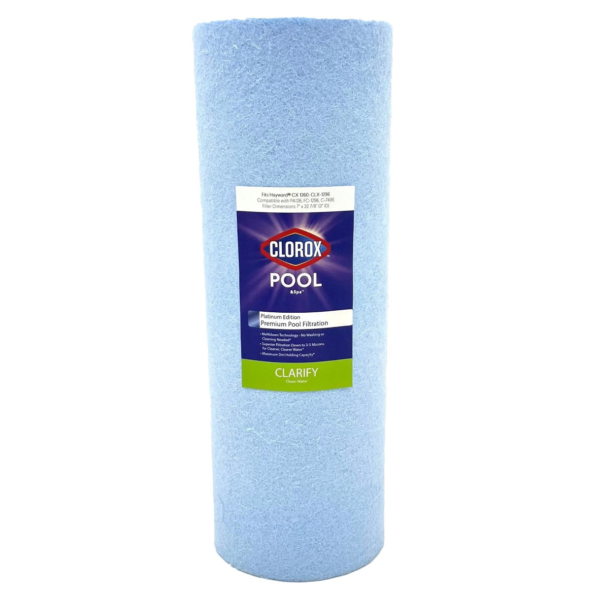 32-7/8 X 7 Clorox Platinum Edition Premium Pool Filter | Replacement for Hayward CX 1260, Unicel C-7495, Pleatco PA126, Filbur FC-1296 - Pool and Spa Filters - 52.85 - DiscountFilterStore.com