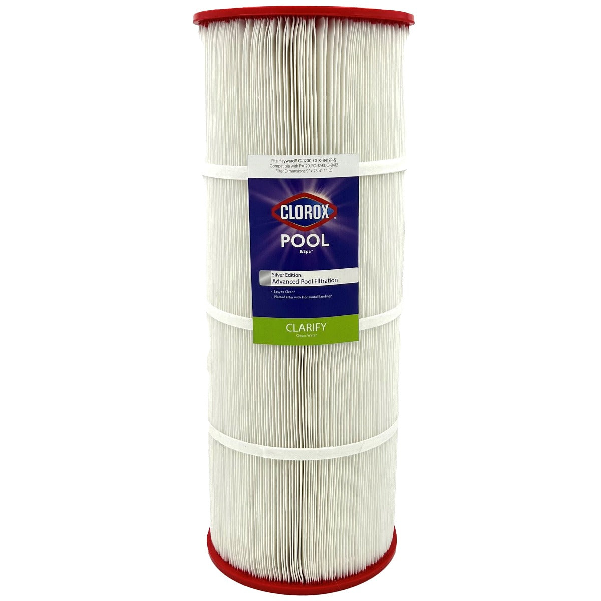 23-1/4 X 9 Clorox Silver Edition Advanced Pool Filter | Replacement for Hayward C-1200, Unicel C-8412, Pleatco PA120, Filbur FC-1293 - Pool and Spa Filters - 57.89 - DiscountFilterStore.com