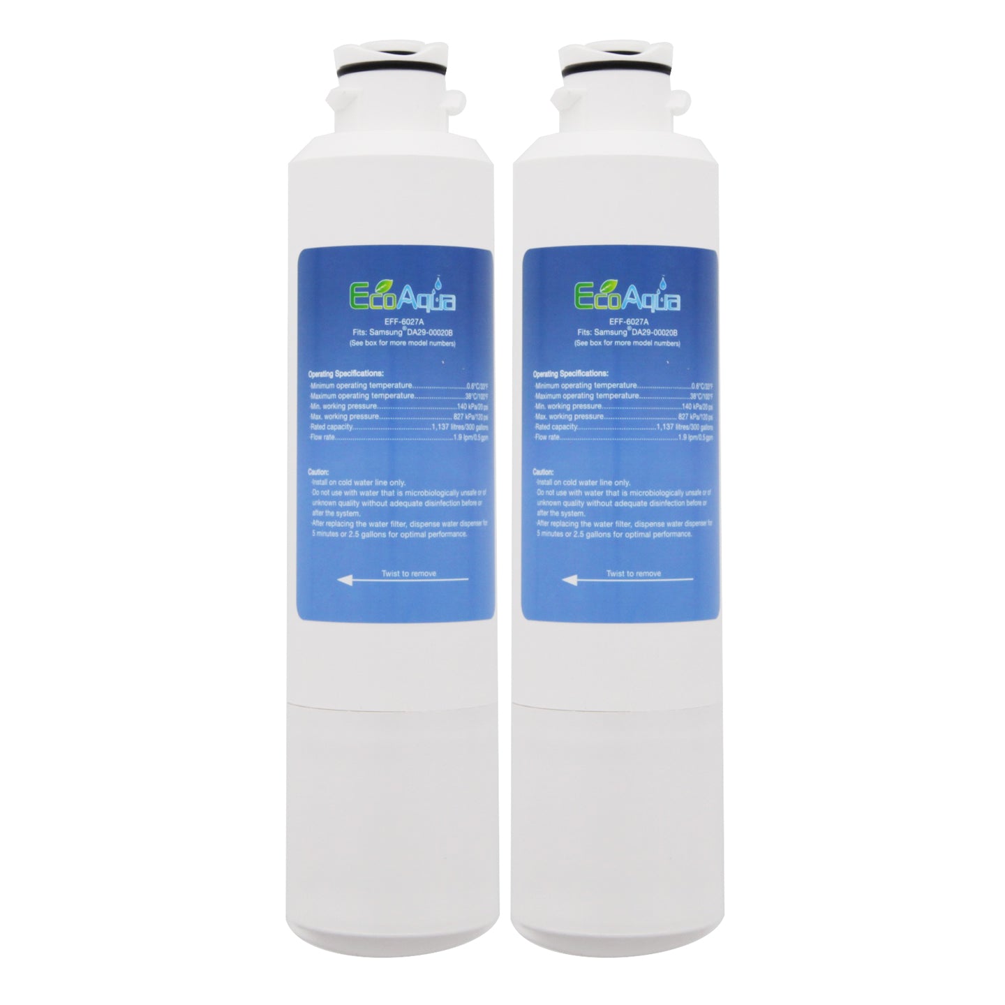 Samsung DA29-0002B/DA29-00020AB Comparable Refrigerator Filter by EcoAqua (EFF-6027A) - Refrigerator Filters - 19.4 - DiscountFilterStore.com