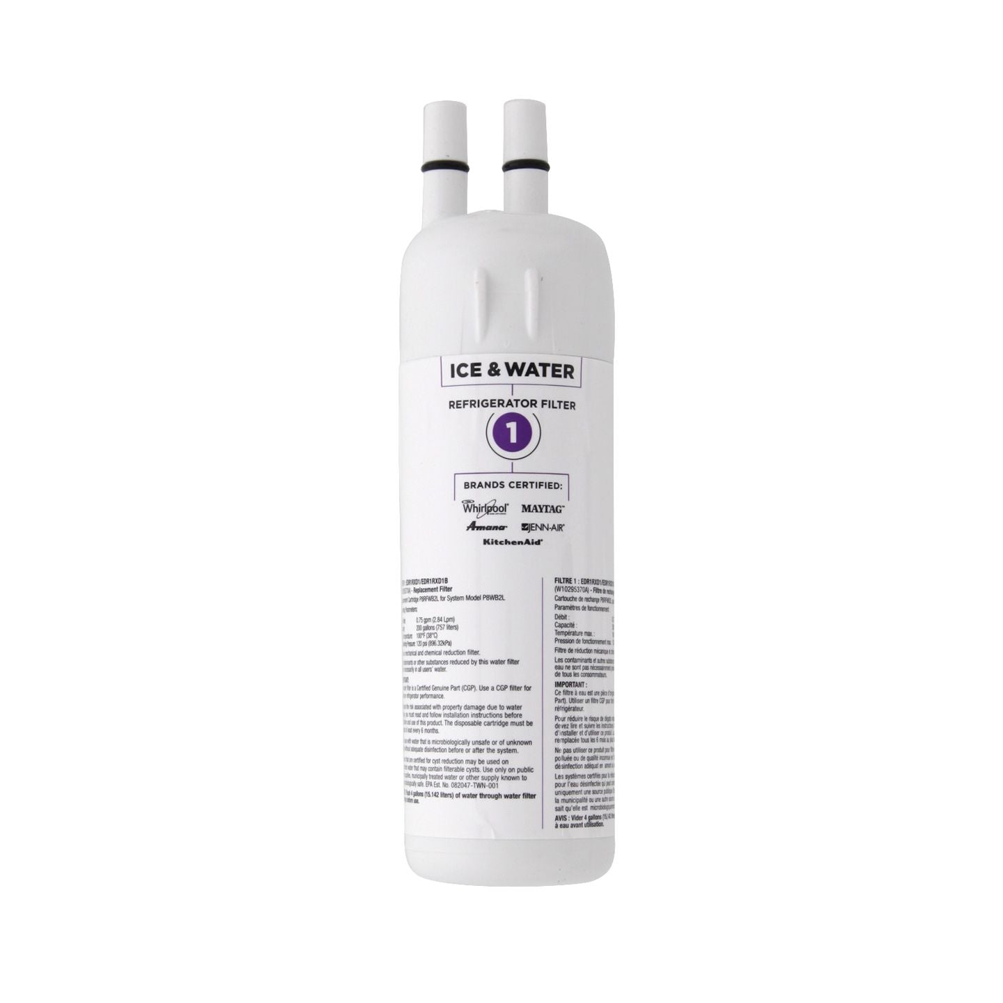 Whirlpool W10295370A is now EveryDrop EDR1RXD1 (Filter 1) Filter - Refrigerator Filters - 60.76 - DiscountFilterStore.com