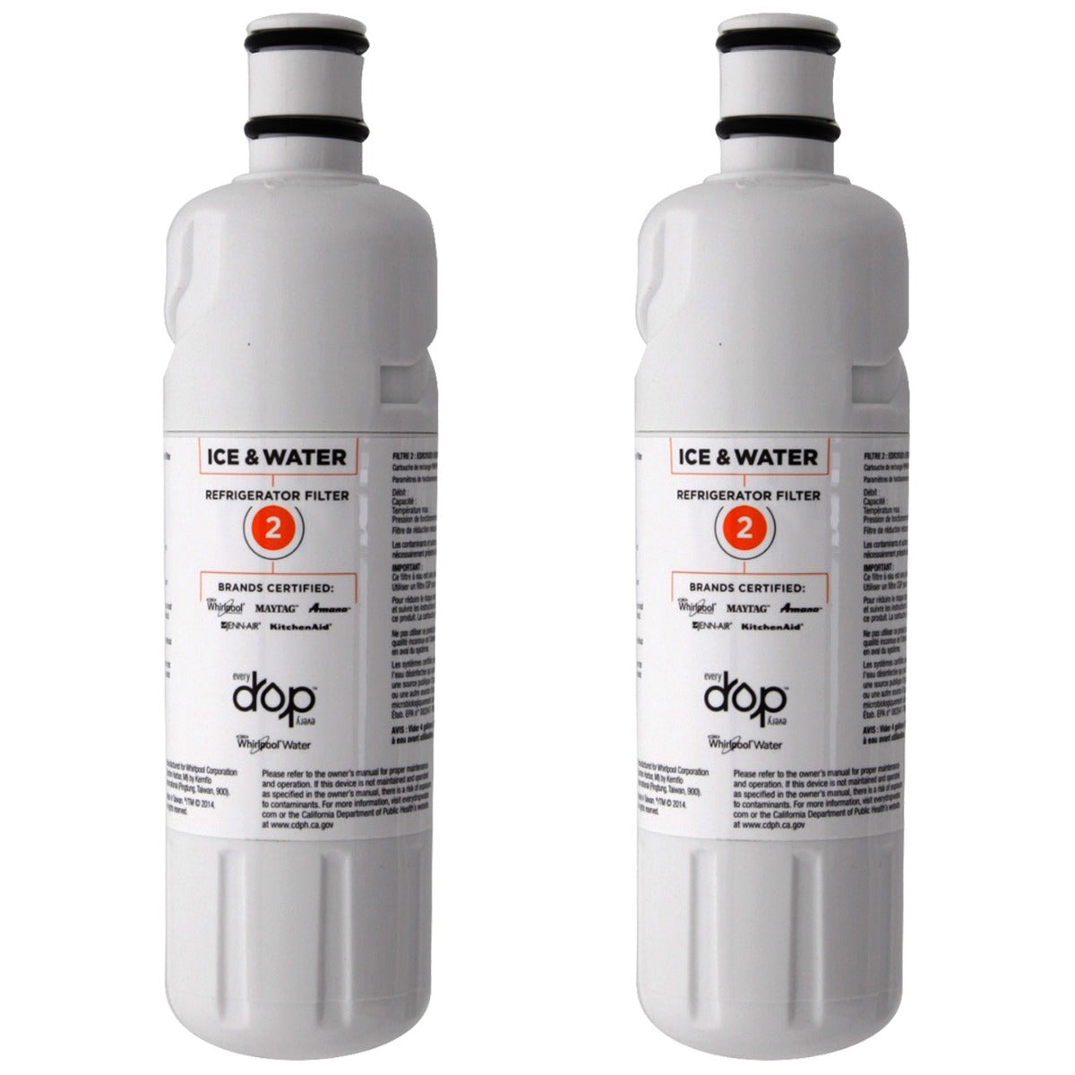 Whirlpool W10413645A | EveryDrop EDR2RXD1 (Filter 2) Fridge Filter - Refrigerator Filters - 60.28 - DiscountFilterStore.com