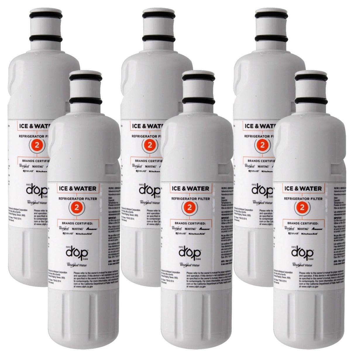 Whirlpool W10413645A | EveryDrop EDR2RXD1 (Filter 2) Fridge Filter - Refrigerator Filters - 60.28 - DiscountFilterStore.com