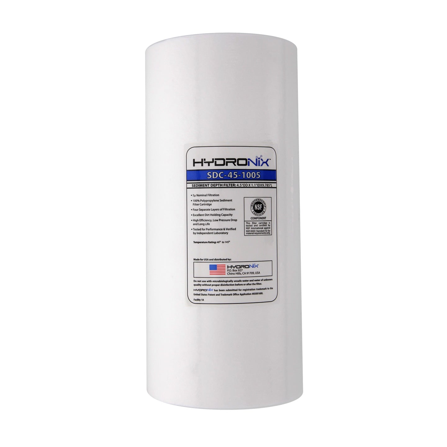 SDC-45-1005 Hydronix Whole House Replacement Sediment Filter Cartridge - Whole House Cartridges - 24.99 - DiscountFilterStore.com
