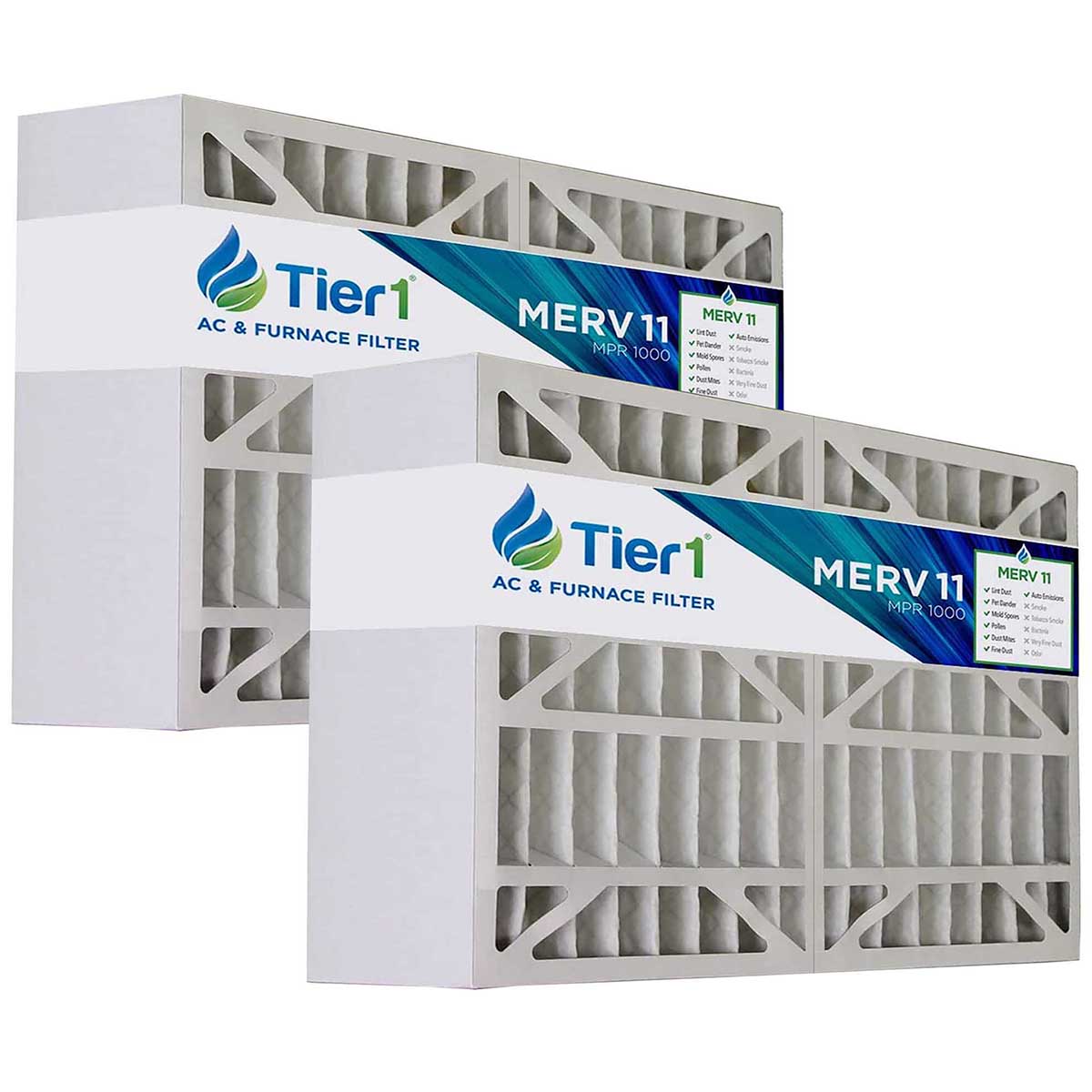 Tier1 brand replacement for Aprilaire #401 - 16 x 28 x 6 - MERV 11 (2-Pack) - Air Filters - 76.65 - DiscountFilterStore.com