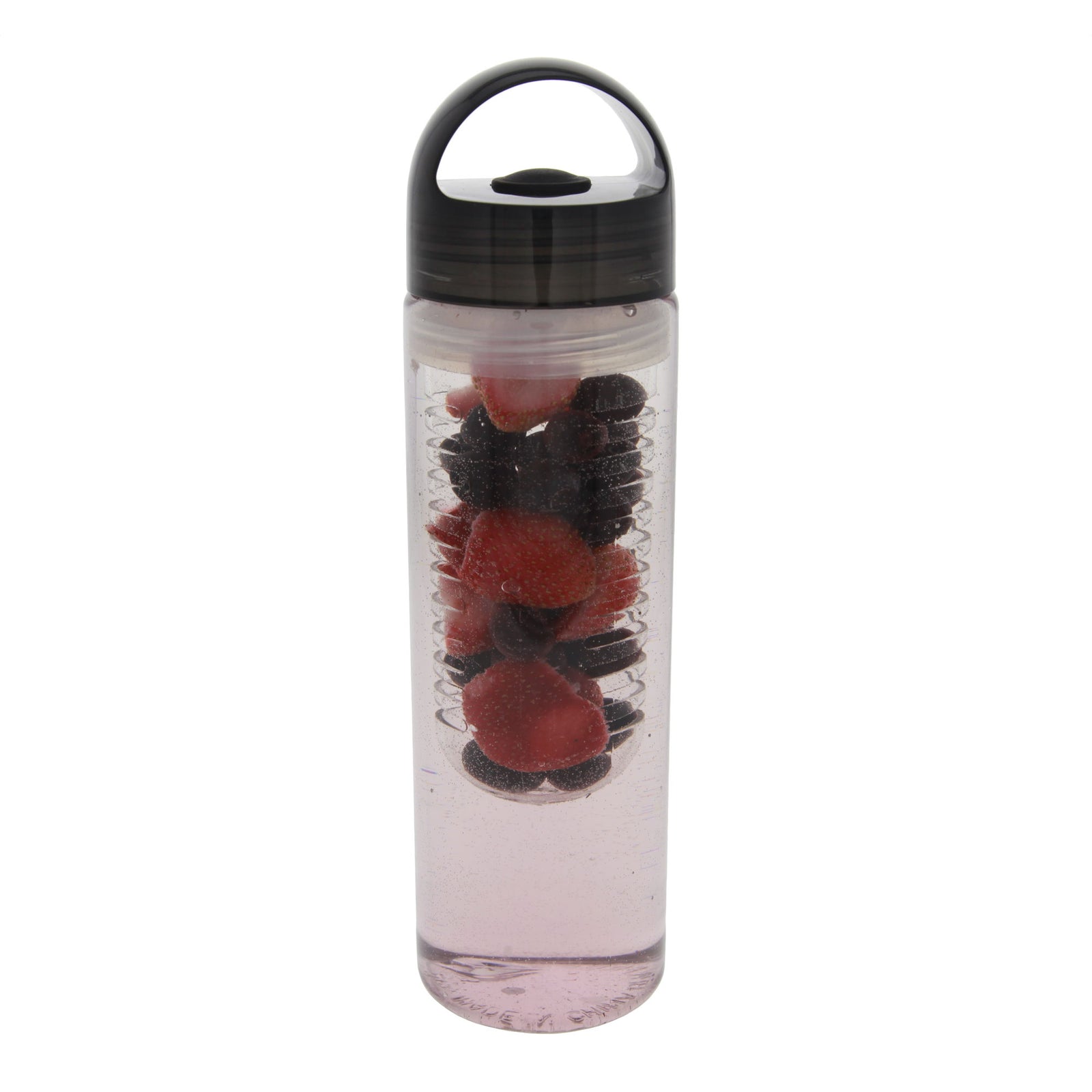 Clear Infusion Water Bottle with Black Top by Tier1 (23 oz) - Pitcher & Water Bottle Filters - 6.99 - DiscountFilterStore.com