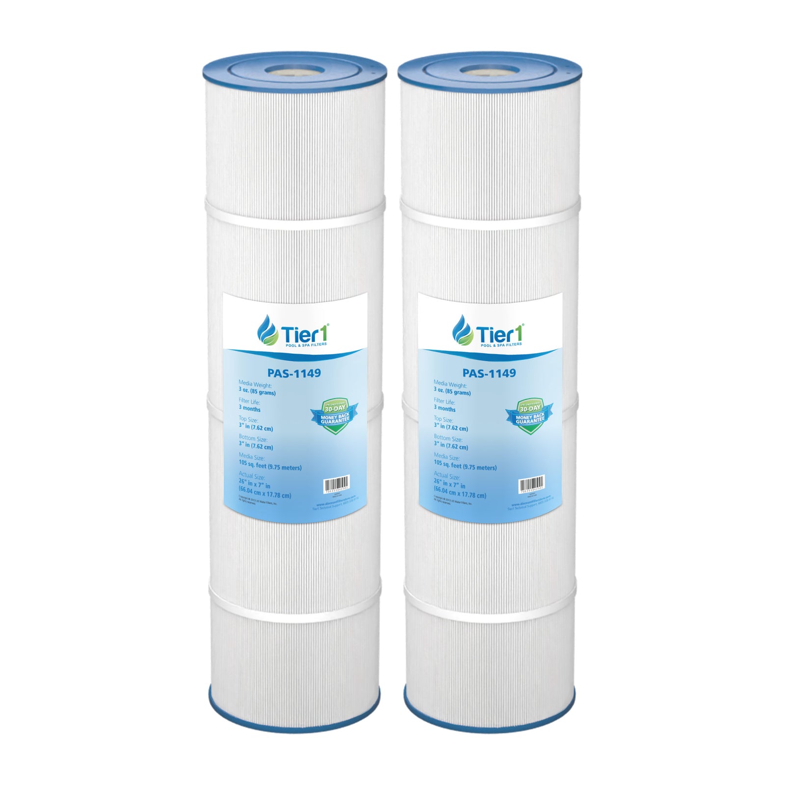 Tier1 Pool Filter for Clean & Clear Plus 420 -Washable Trilobal Dirt-Lock Pleats - Pool and Spa Filters - 38.25 - DiscountFilterStore.com