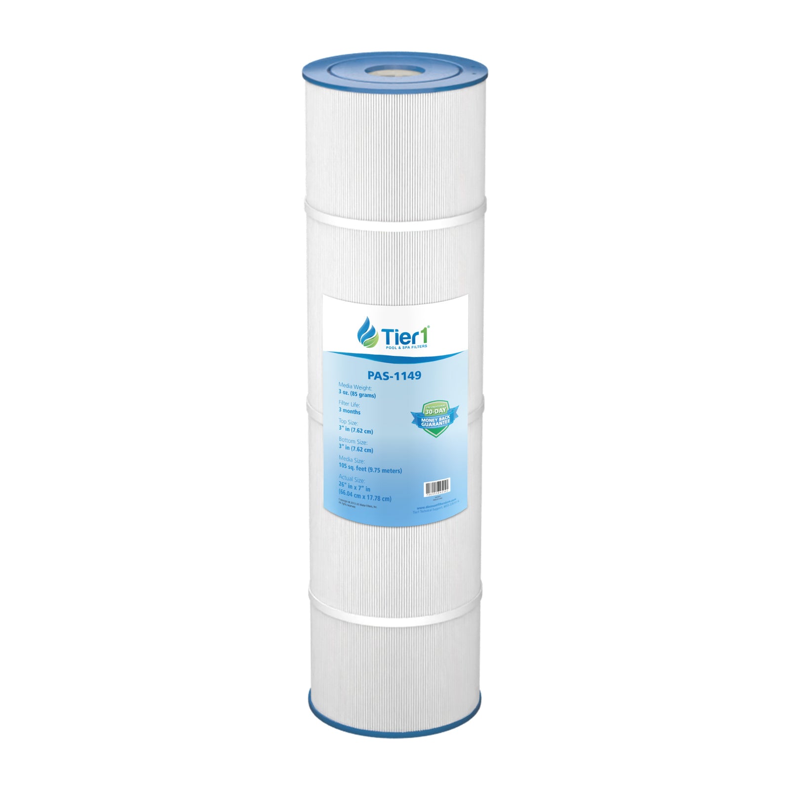 Tier1 Pool Filter for Clean & Clear Plus 420 -Washable Trilobal Dirt-Lock Pleats - Pool and Spa Filters - 38.25 - DiscountFilterStore.com