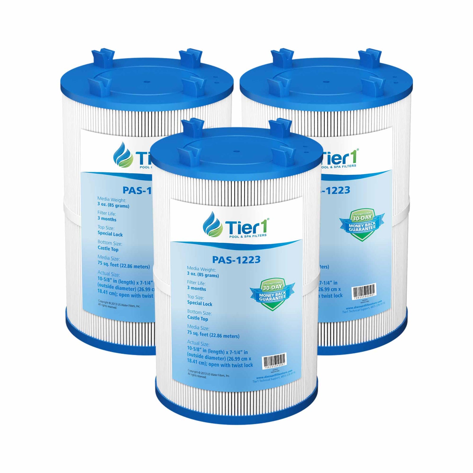 Tier1 Spa Filter for Dimension One 1561-00 -Washable Trilobal Dirt-Lock Pleats - Pool and Spa Filters - 26.28 - DiscountFilterStore.com