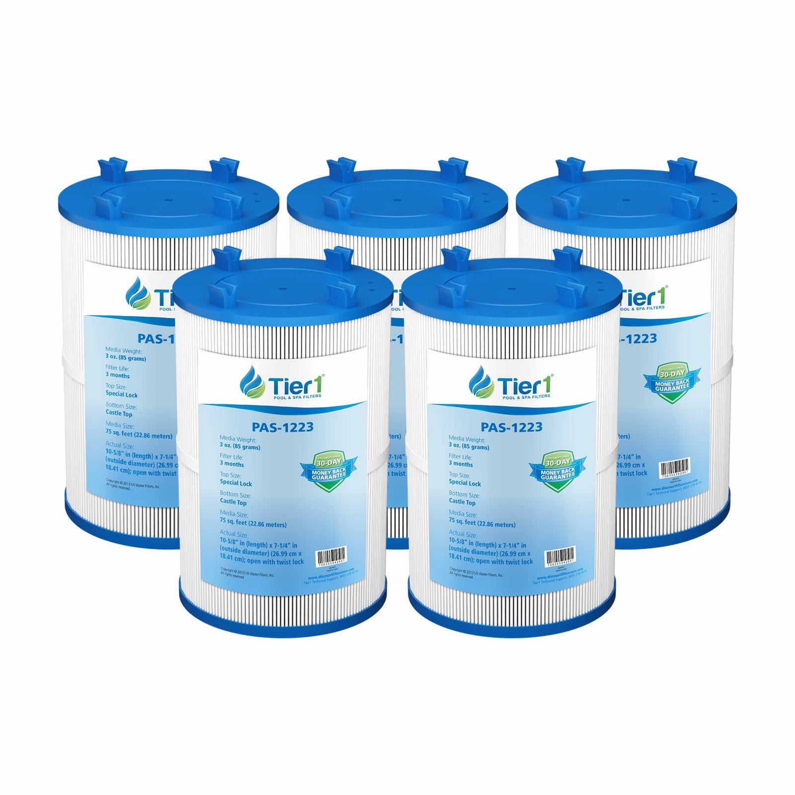 Tier1 Spa Filter for Dimension One 1561-00 -Washable Trilobal Dirt-Lock Pleats - Pool and Spa Filters - 26.28 - DiscountFilterStore.com