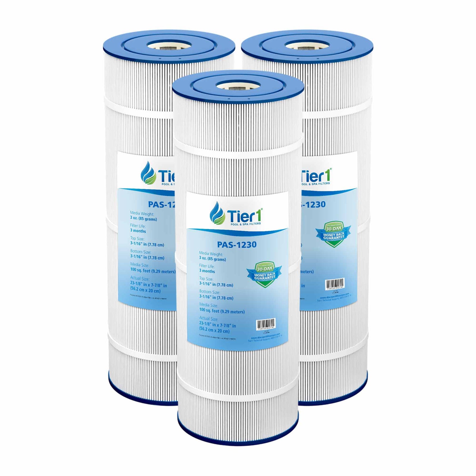 Tier1 Pool Filter for PacFab PFAB100 -Washable Trilobal Dirt-Lock Pleats - Pool and Spa Filters - 38.75 - DiscountFilterStore.com