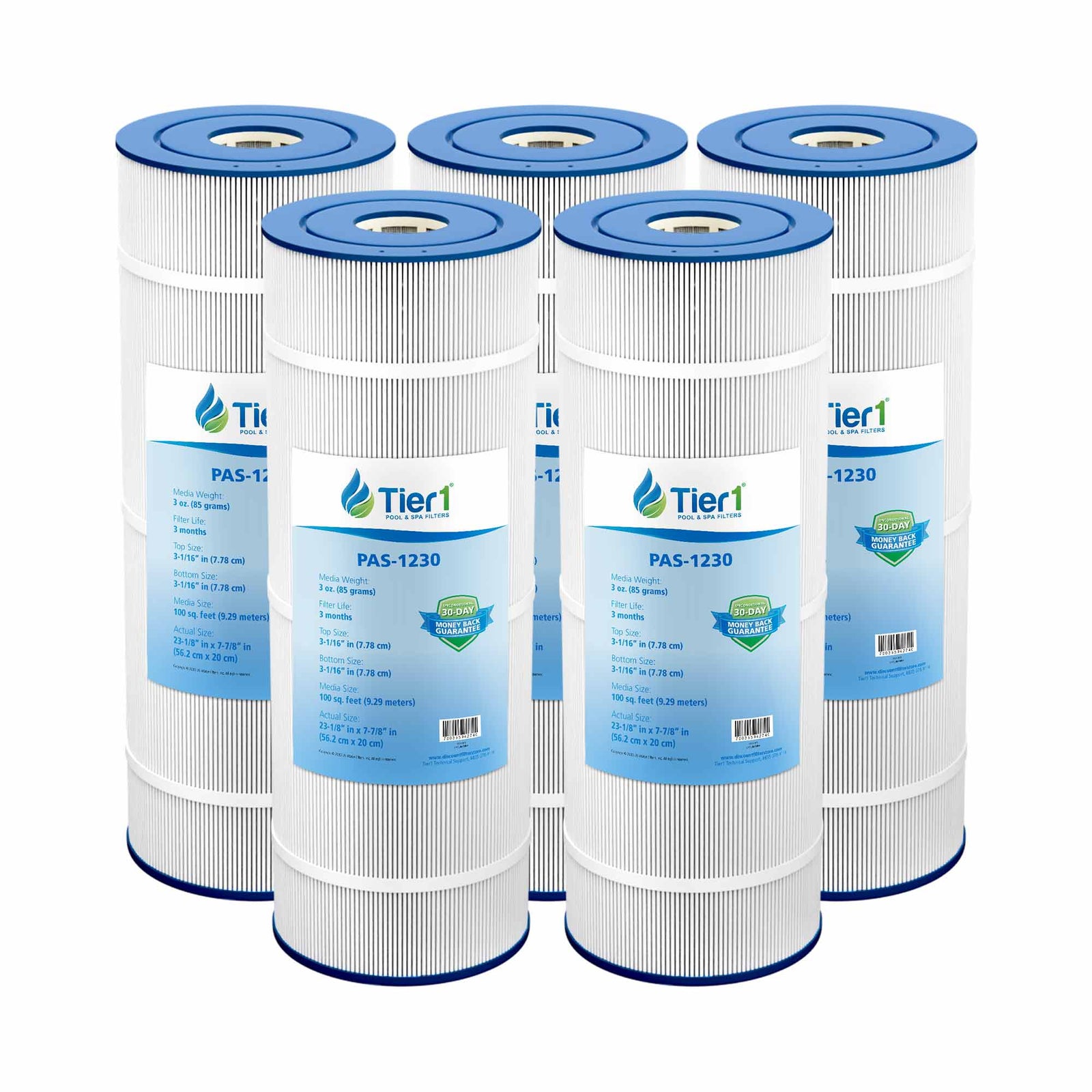 Tier1 Pool Filter for PacFab PFAB100 -Washable Trilobal Dirt-Lock Pleats - Pool and Spa Filters - 38.75 - DiscountFilterStore.com