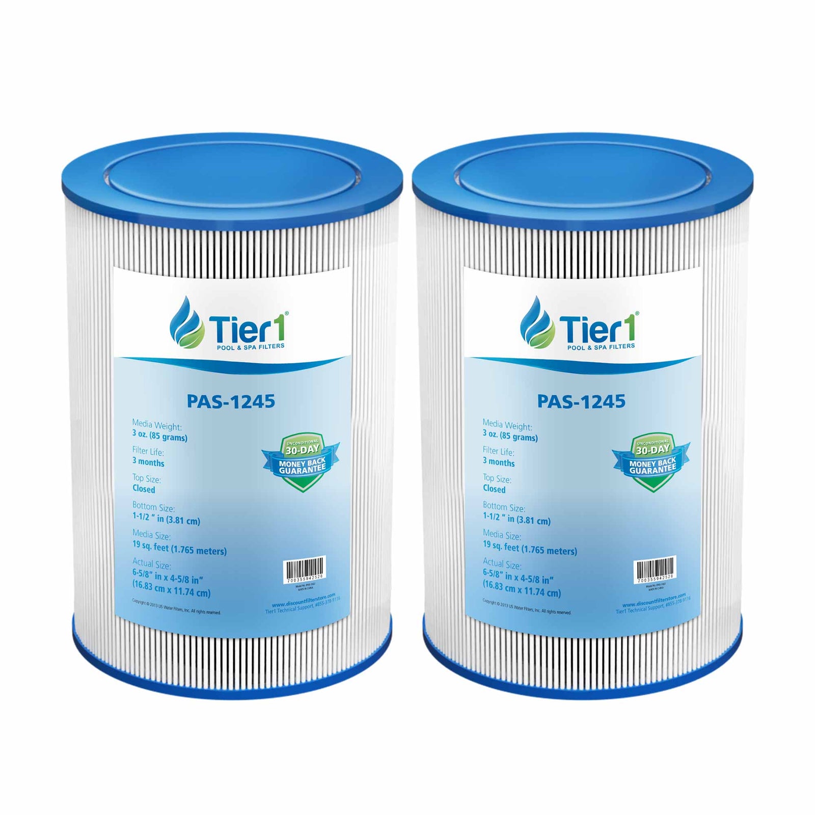 Tier1 Spa Filter for Freeflow Lagas FF-100 -Washable Trilobal Dirt-Lock Pleats - Pool and Spa Filters - 16.88 - DiscountFilterStore.com