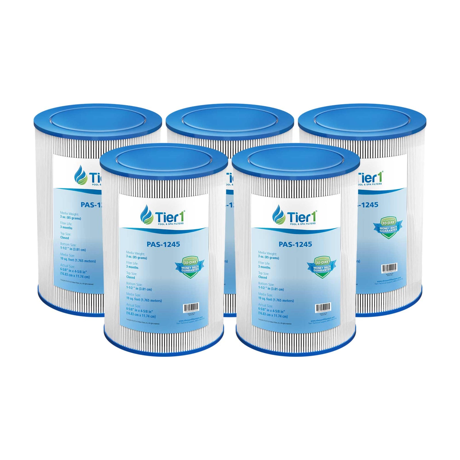 Tier1 Spa Filter for Freeflow Lagas FF-100 -Washable Trilobal Dirt-Lock Pleats - Pool and Spa Filters - 16.88 - DiscountFilterStore.com