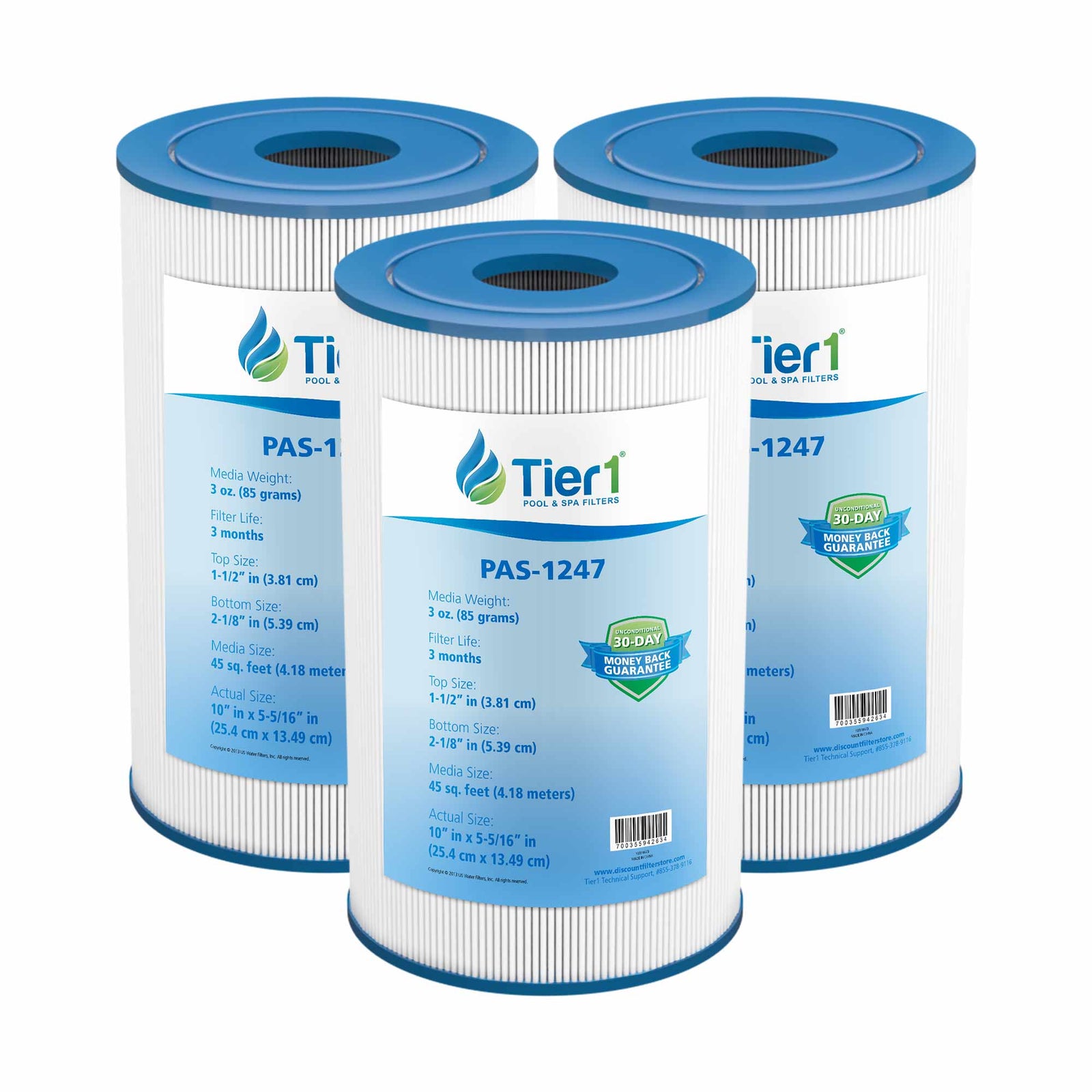 Tier1 Spa Filter for Freeflow Spas Legend -Washable Trilobal Dirt-Lock Pleats - Pool and Spa Filters - 18.09 - DiscountFilterStore.com