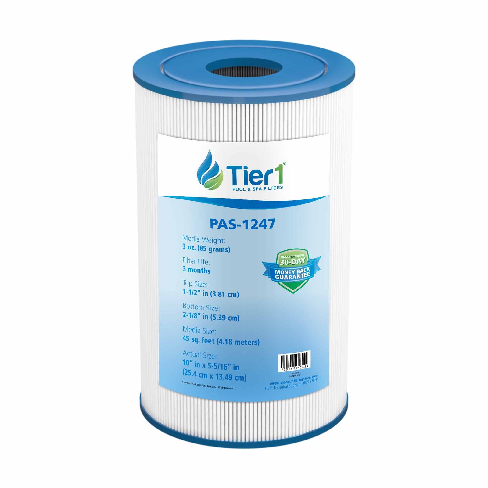 Tier1 Spa Filter for Freeflow Spas Legend -Washable Trilobal Dirt-Lock Pleats - Pool and Spa Filters - 18.09 - DiscountFilterStore.com