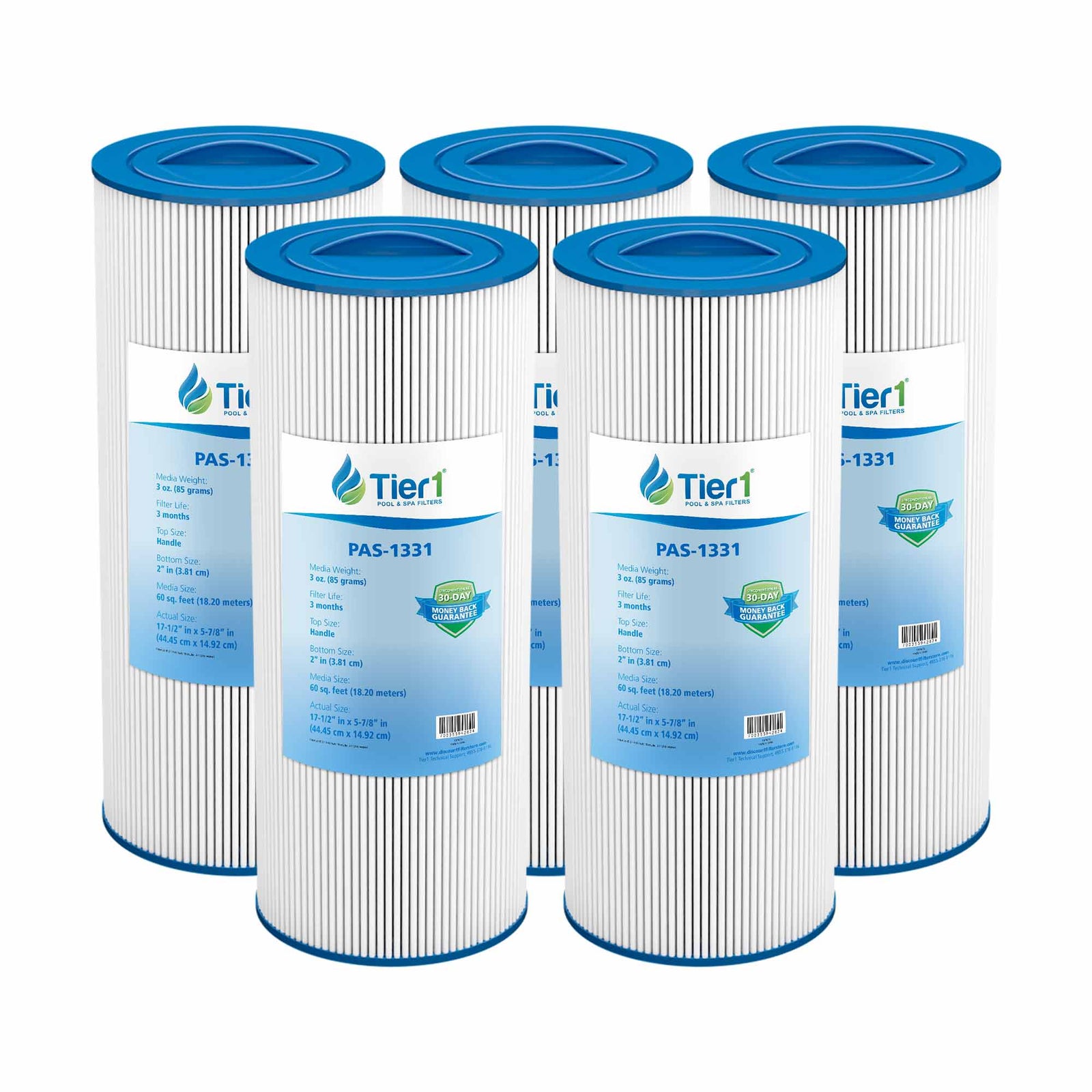 Tier1 Pool Filter for Jacuzzi J400 Filter -Washable Trilobal Dirt-Lock Pleats - Pool and Spa Filters - 23.75 - DiscountFilterStore.com