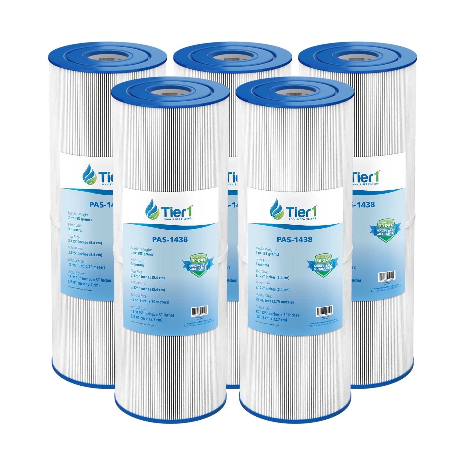 Tier1 Pool Filter for 17-2327, 100586, 33521 -Washable Trilobal Dirt-Lock Pleats - Pool and Spa Filters - 13.34 - DiscountFilterStore.com