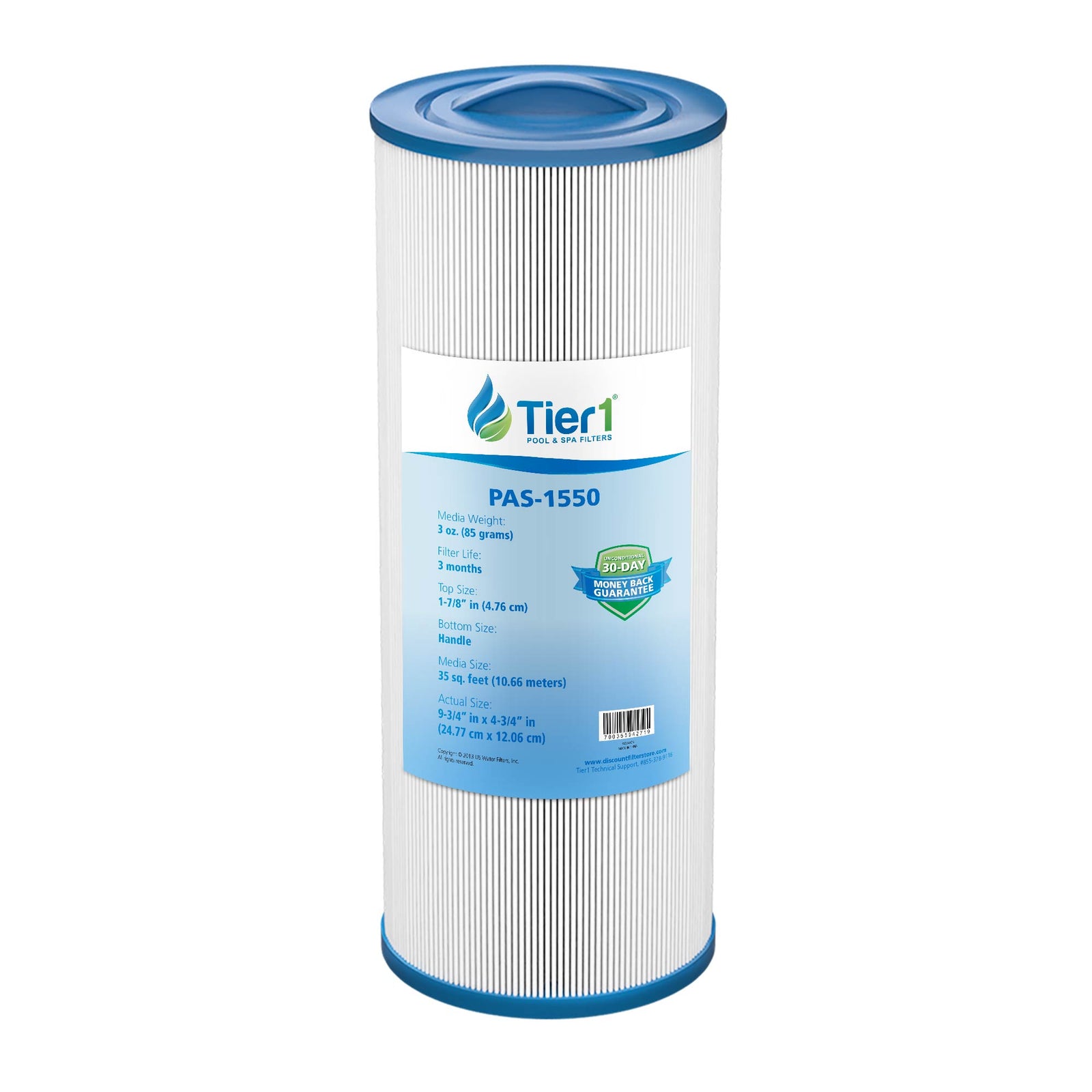 Tier1 Spa Filter for Thermo Spas FL1009 -Washable Trilobal Dirt-Lock Pleats - Pool and Spa Filters - 11.74 - DiscountFilterStore.com