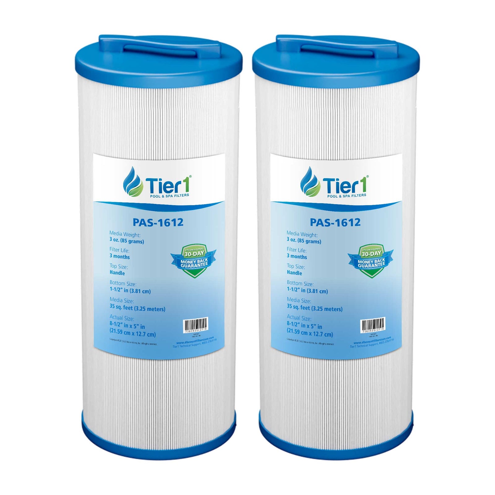 Tier1 Spa Filter for Waterway Teleweir 35 SF -Washable Trilobal Dirt-Lock Pleats - Pool and Spa Filters - 17.44 - DiscountFilterStore.com