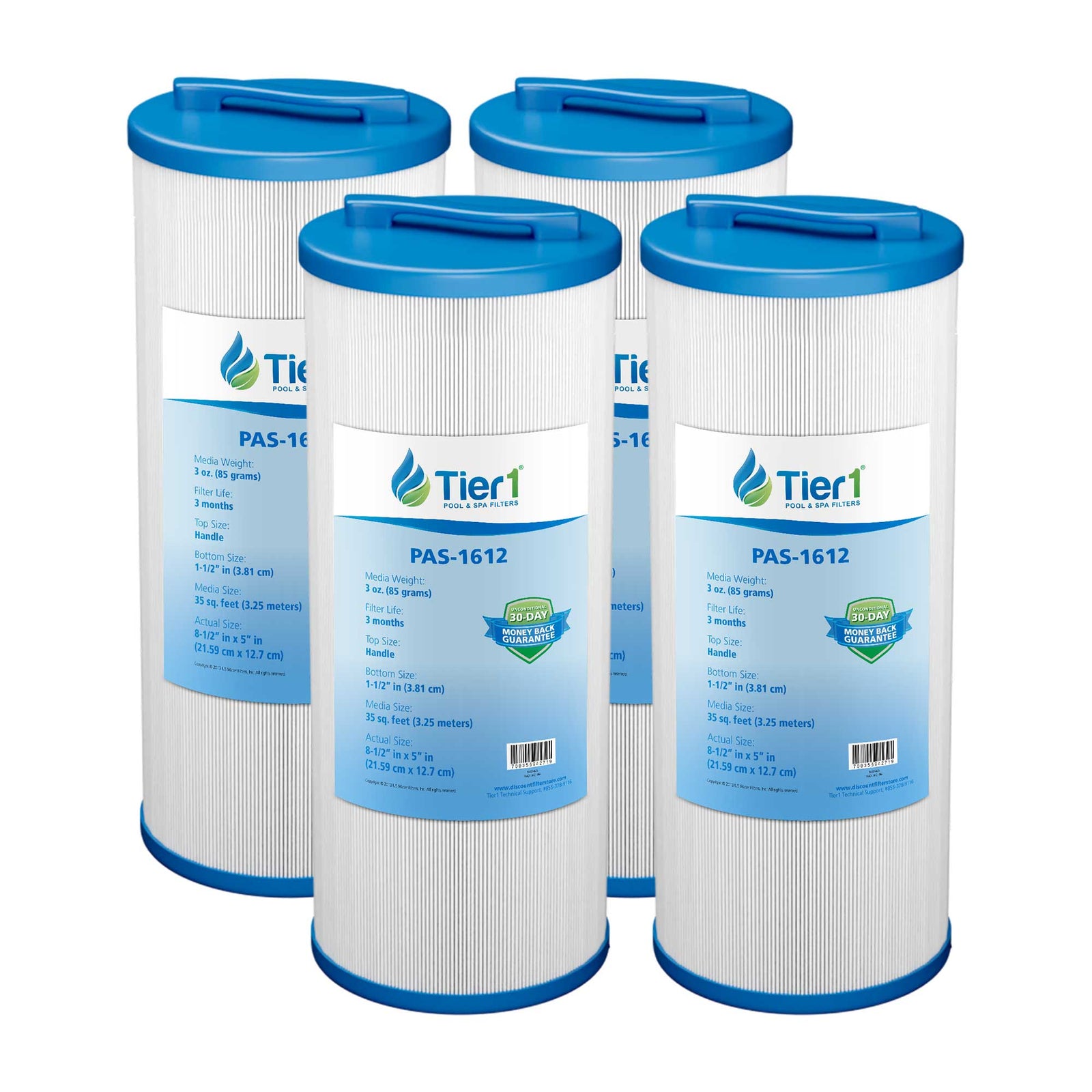 Tier1 Spa Filter for Waterway Teleweir 35 SF -Washable Trilobal Dirt-Lock Pleats - Pool and Spa Filters - 17.44 - DiscountFilterStore.com