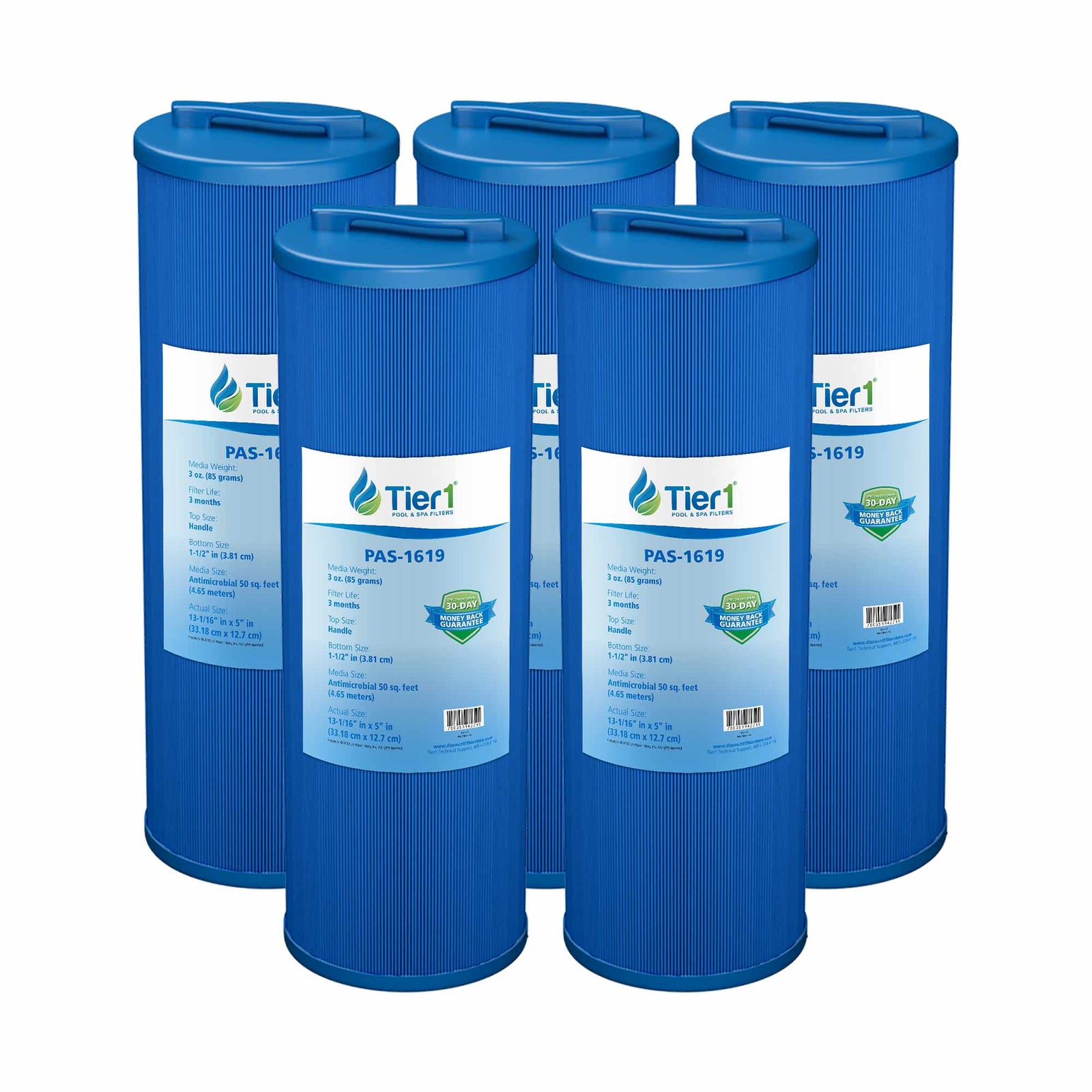 Tier1 Spa Filter for Teleweir 50 (Antimicrobial) -Washable Trilobal Pleats - Pool and Spa Filters - 26.89 - DiscountFilterStore.com