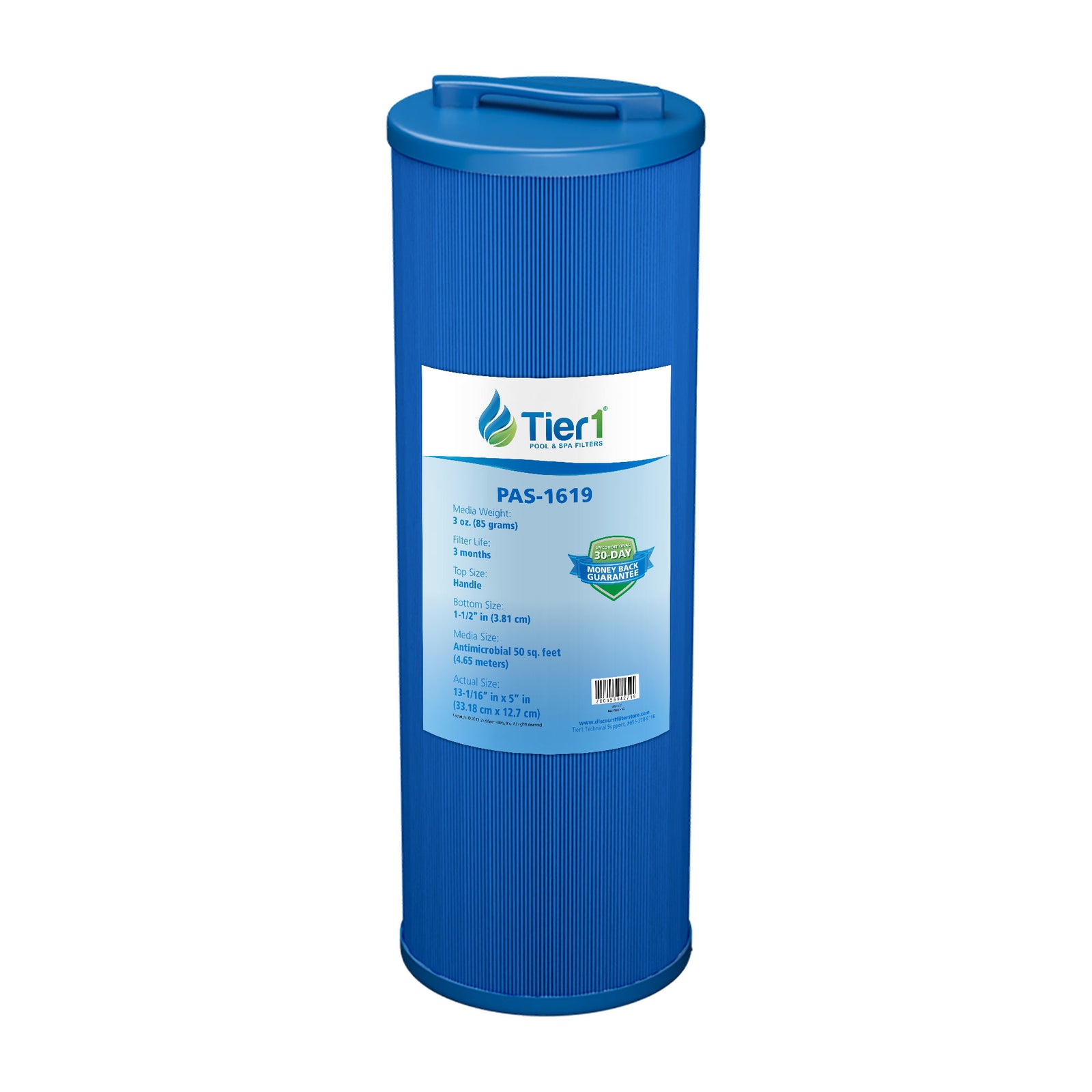 Tier1 Spa Filter for Teleweir 50 (Antimicrobial) -Washable Trilobal Pleats - Pool and Spa Filters - 26.89 - DiscountFilterStore.com