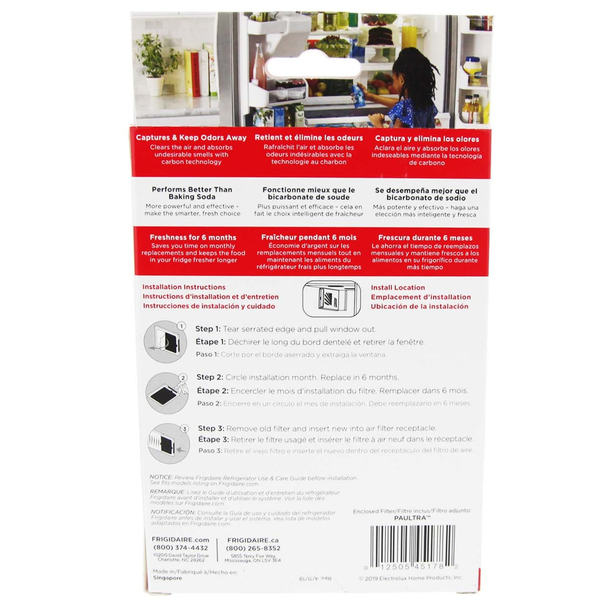 PAULTRA Frigidaire Refrigerator Air Filter - Refrigerator Filters - 15.85 - DiscountFilterStore.com