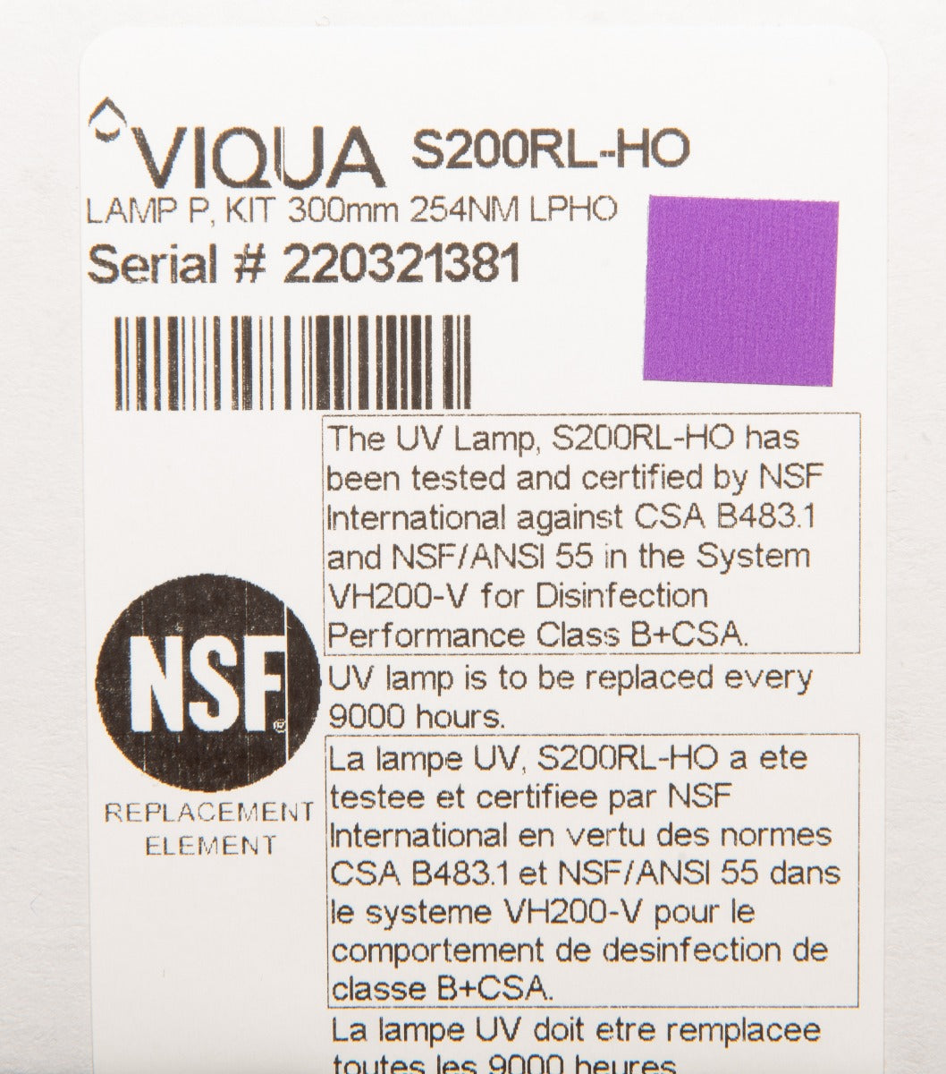 S200RL Viqua Replacement Lamp - Whole House Systems - 127.0 - DiscountFilterStore.com