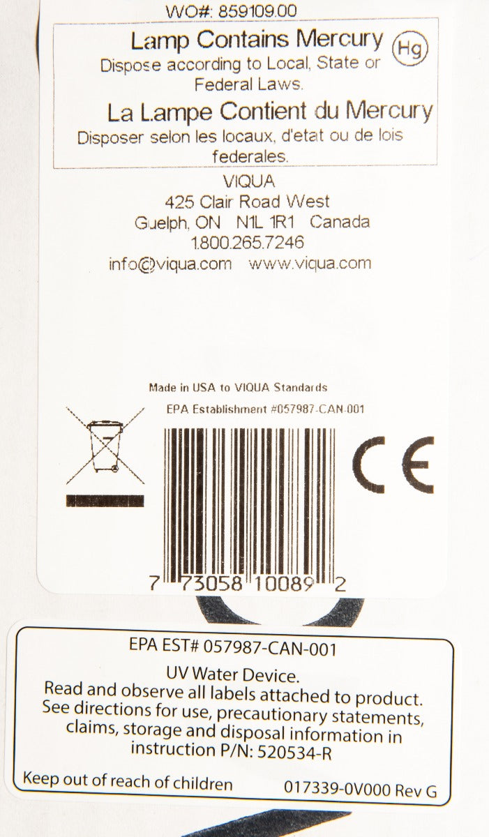 S463-QL Lamp/ Quartz Sleeve Combo Pack by Viqua - Whole House Systems - 139.0 - DiscountFilterStore.com