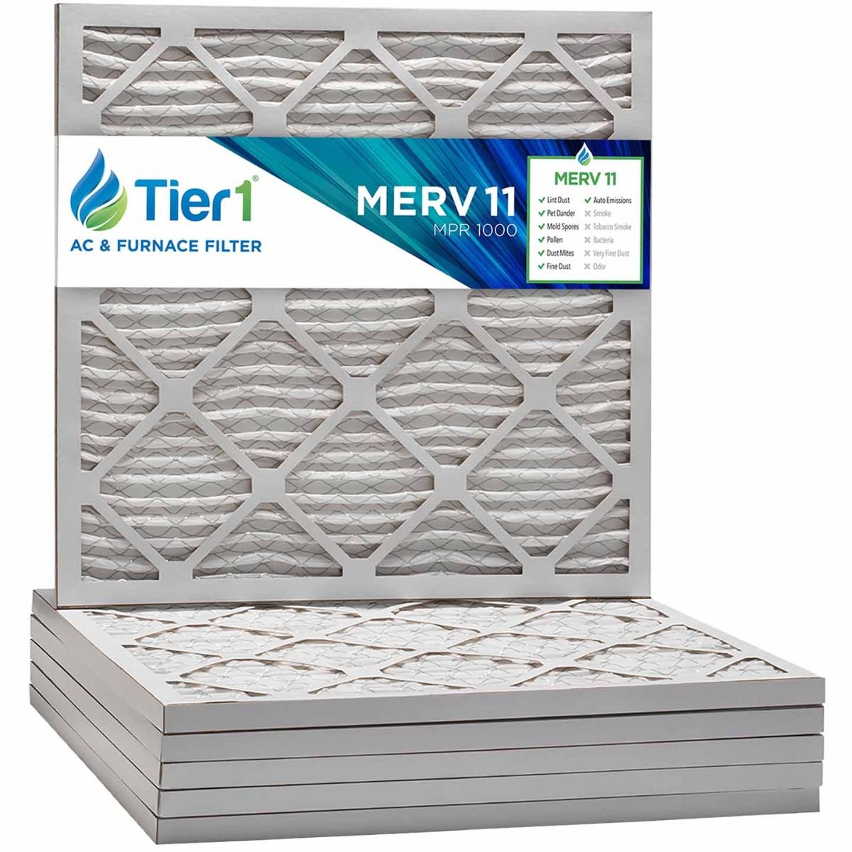 24x24x1 Merv 11 Universal Air Filter By Tier1 (6-Pack) - Air Filters - 63.34 - DiscountFilterStore.com