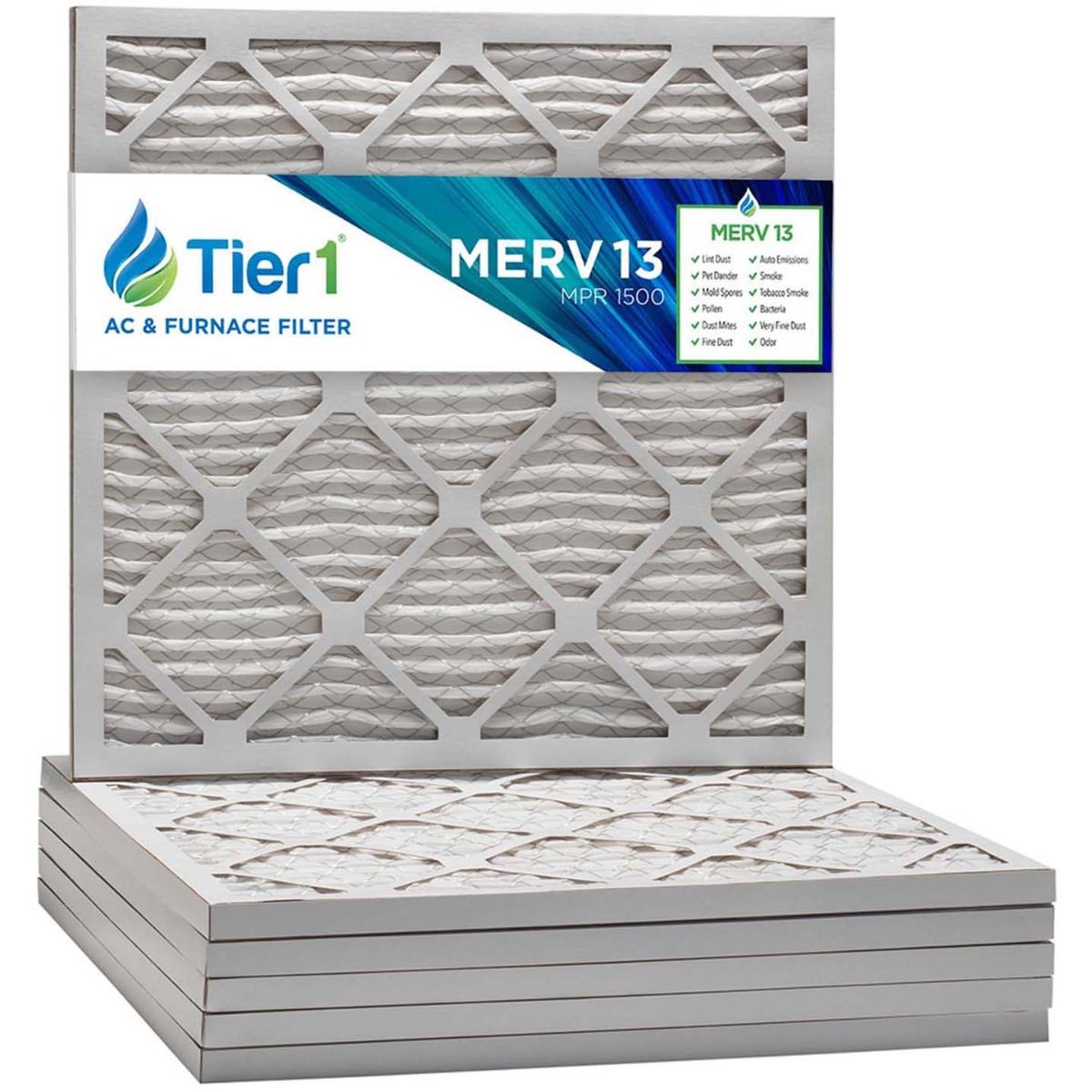 16x16x1 Merv 13 Universal Air Filter By Tier1 (6-Pack) - Air Filters - 143.49 - DiscountFilterStore.com