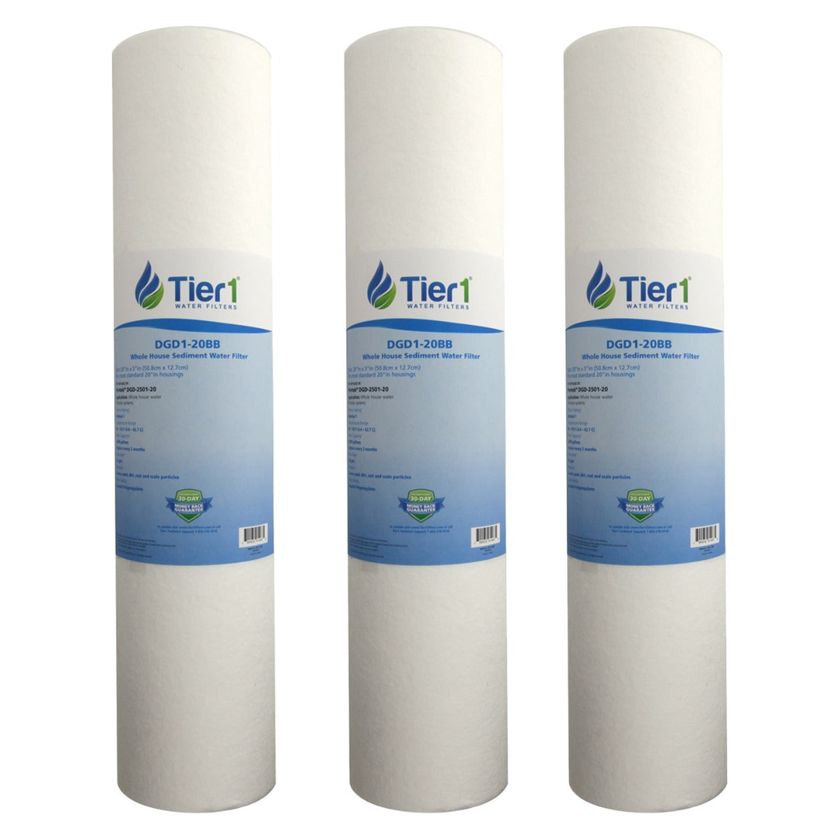 DGD-2501-20 Pentek Comparable Whole House Sediment Water Filter by Tier1 - Whole House Cartridges - 18.97 - DiscountFilterStore.com