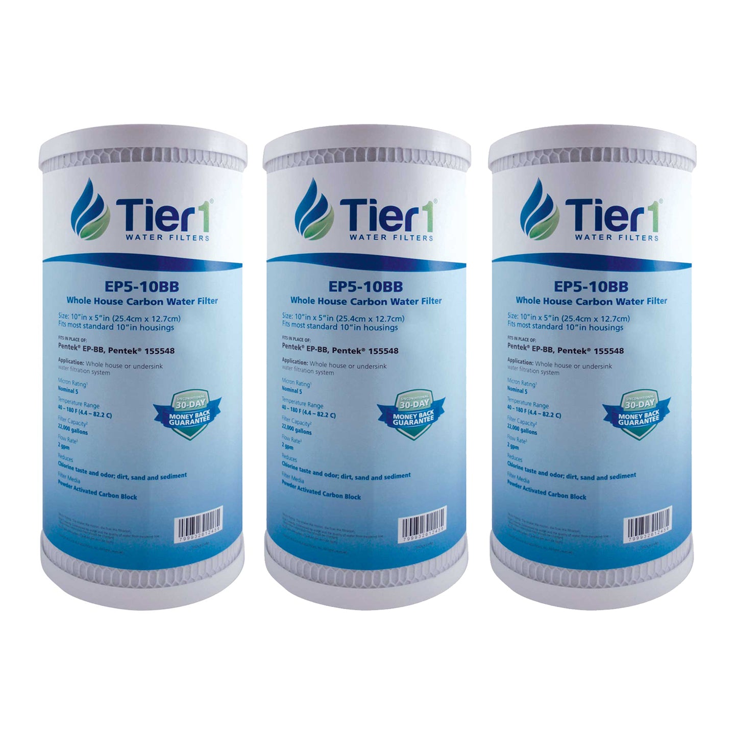 EP5-10BB Tier1 Carbon Block Water Filter - Whole House Cartridges - 15.28 - DiscountFilterStore.com