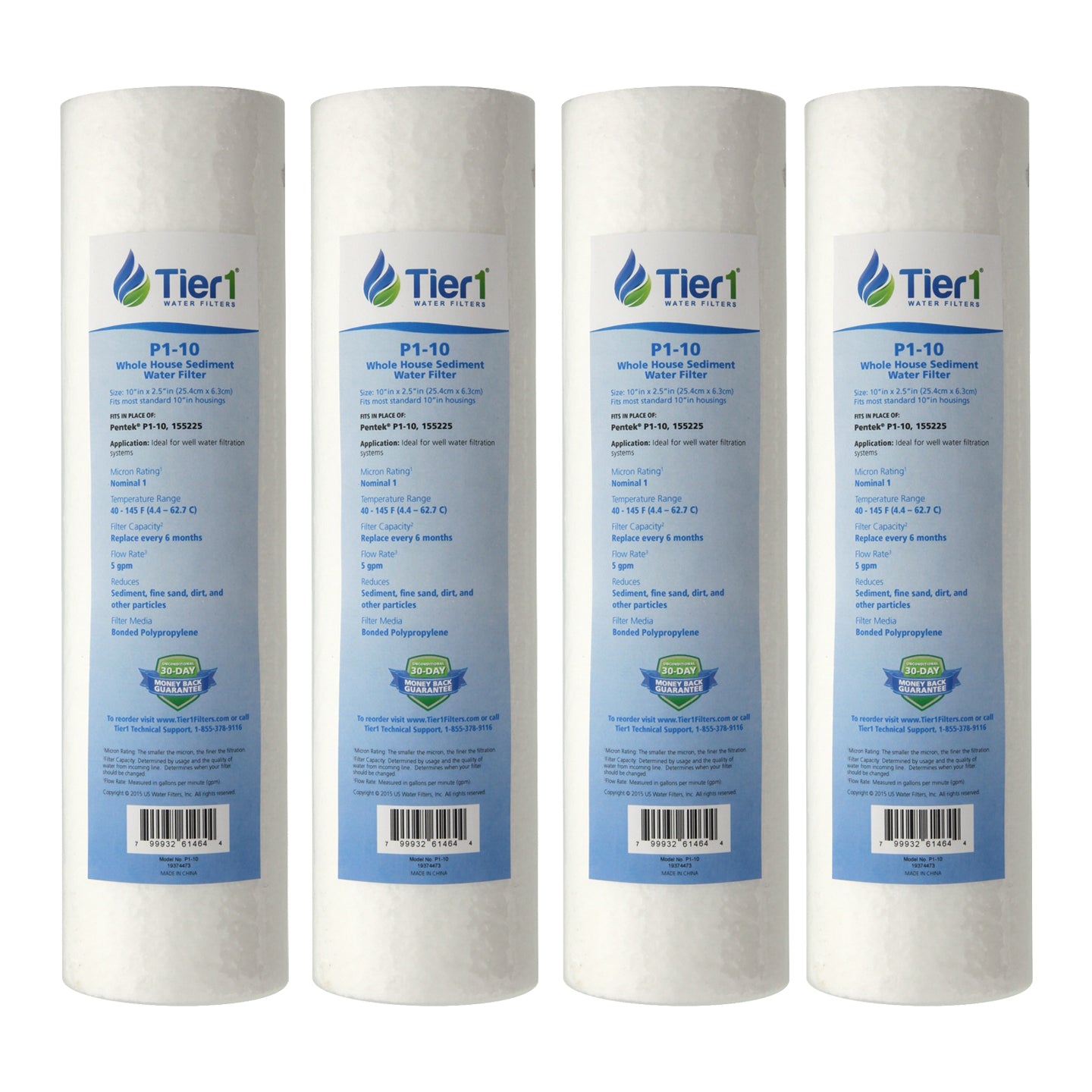 P1 Pentek Comparable Whole House Sediment Water Filter by Tier1 - Whole House Cartridges - 4.1 - DiscountFilterStore.com
