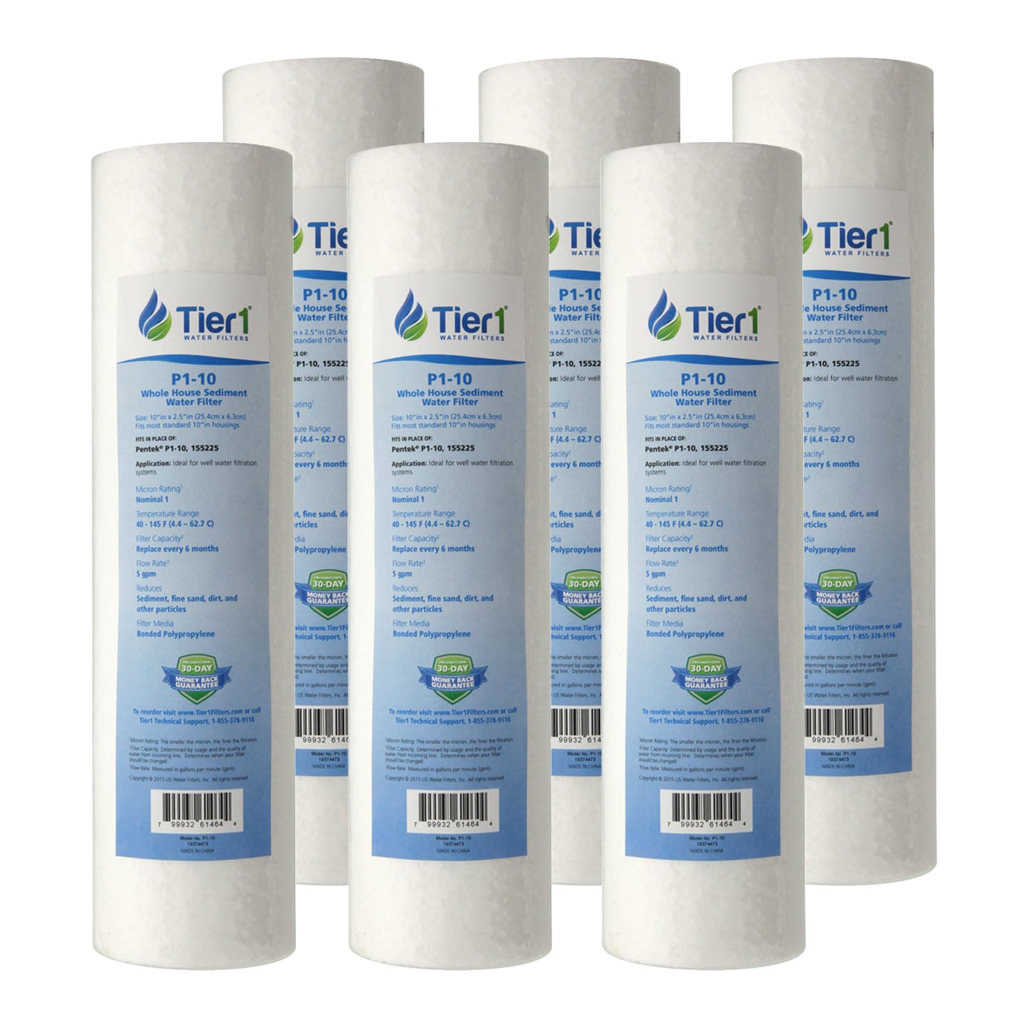 P1 Pentek Comparable Whole House Sediment Water Filter by Tier1 - Whole House Cartridges - 4.1 - DiscountFilterStore.com