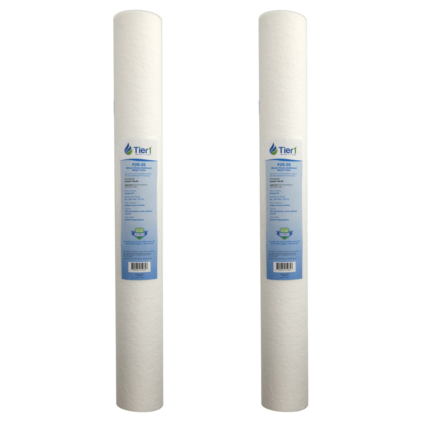 P20-20 Tier1 Sediment Water Filter - Whole House Cartridges - 12.42 - DiscountFilterStore.com