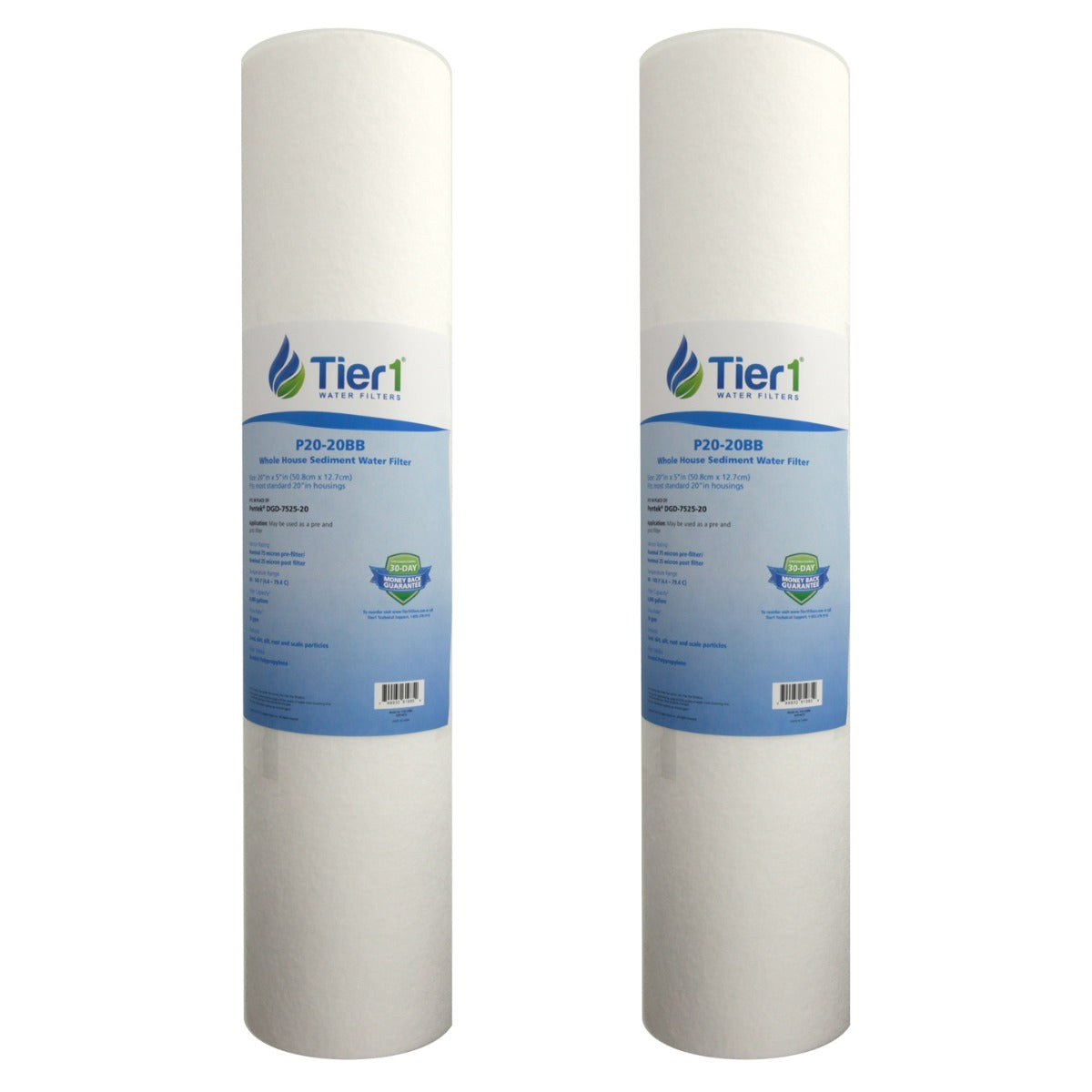 DGD-7525-20 Pentek Comparable Whole House Replacement Sediment Filter Cartridge by Tier1 - Whole House Cartridges - 16.58 - DiscountFilterStore.com