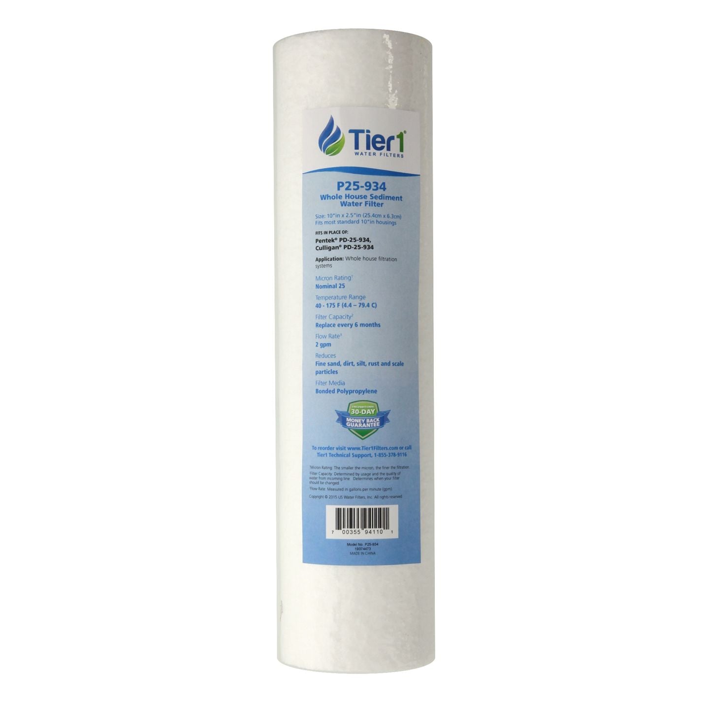 PD-25-934 Pentek Comparable Whole House Water Filter by Tier1 - Whole House Cartridges - 5.29 - DiscountFilterStore.com