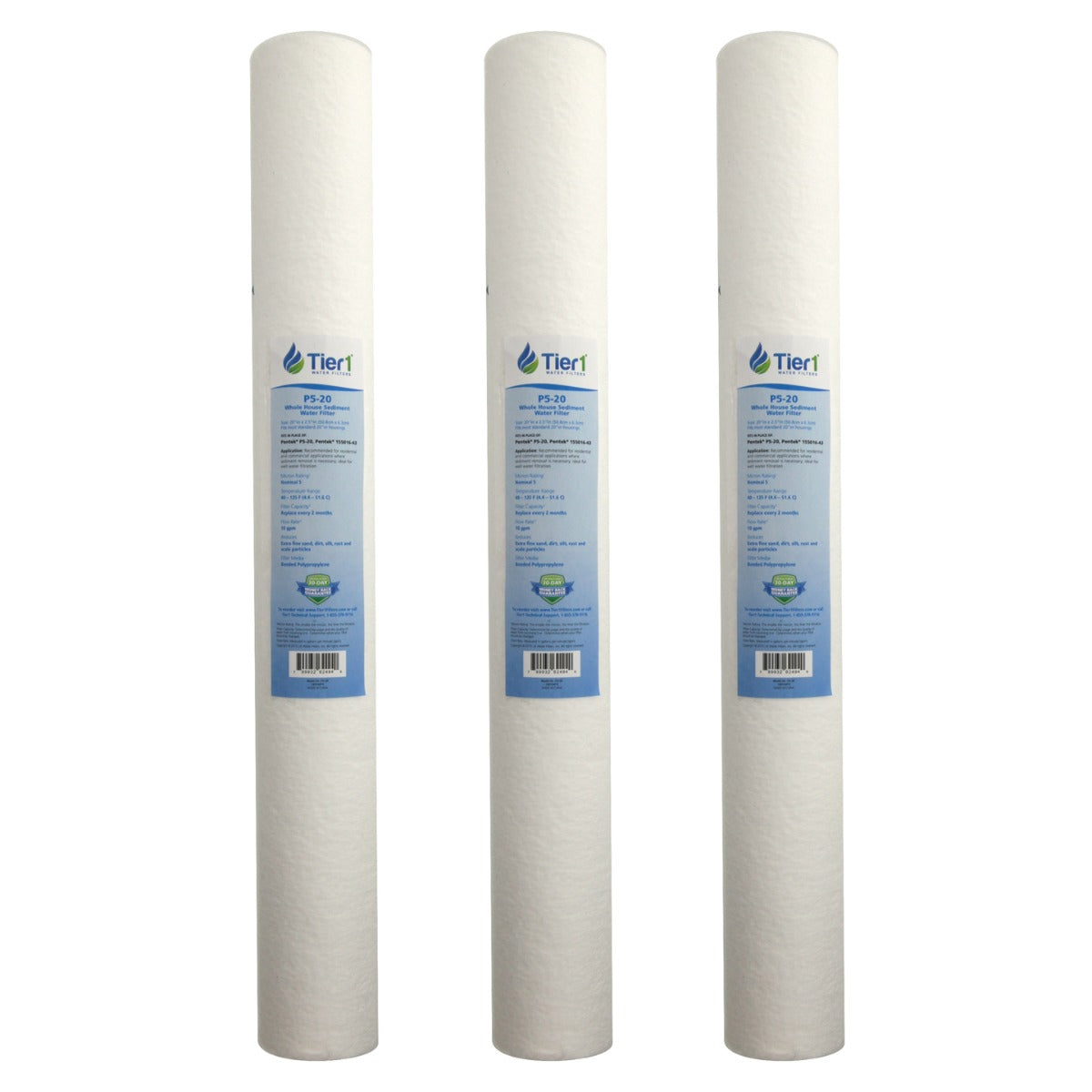 P5-20 Pentek Comparable Whole House Sediment Water Filter by Tier1 - Whole House Cartridges - 11.82 - DiscountFilterStore.com