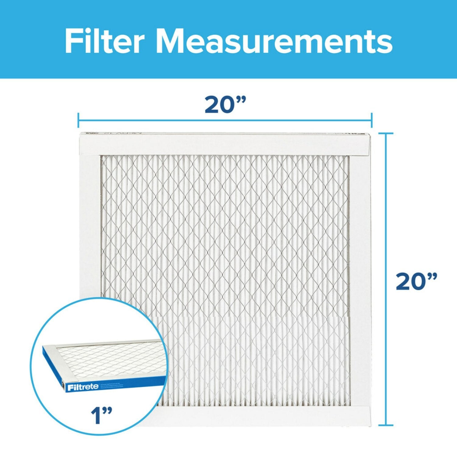 3M Filtrete 1900 Ultimate Allergen, Bacteria & Virus Air Filter - 20x20x1 (4-Pack) - Air Filters - 106.6 - DiscountFilterStore.com