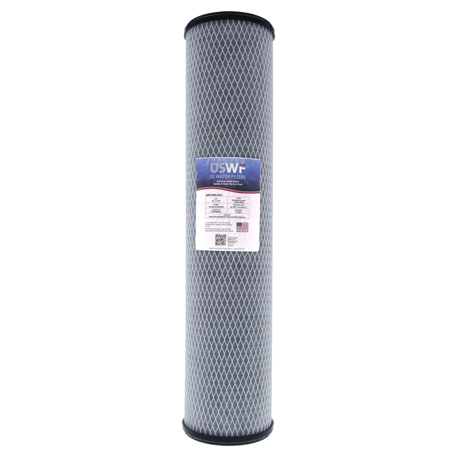 USWF Lead Reduction 2-Stage Whole House Water Filtration System, Sediment and Lead Reduction Carbon Block, 1" Inlet/Outlet - Whole House Systems - 190.78 - DiscountFilterStore.com