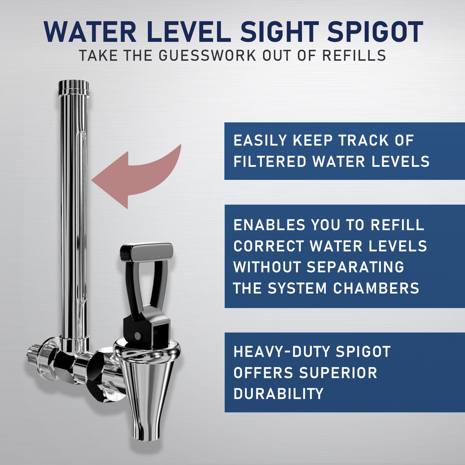 USWF 2.25 Gallon Stainless Steel Gravity Fed Filter System - Countertop & Faucet Filters - 174.49 - DiscountFilterStore.com
